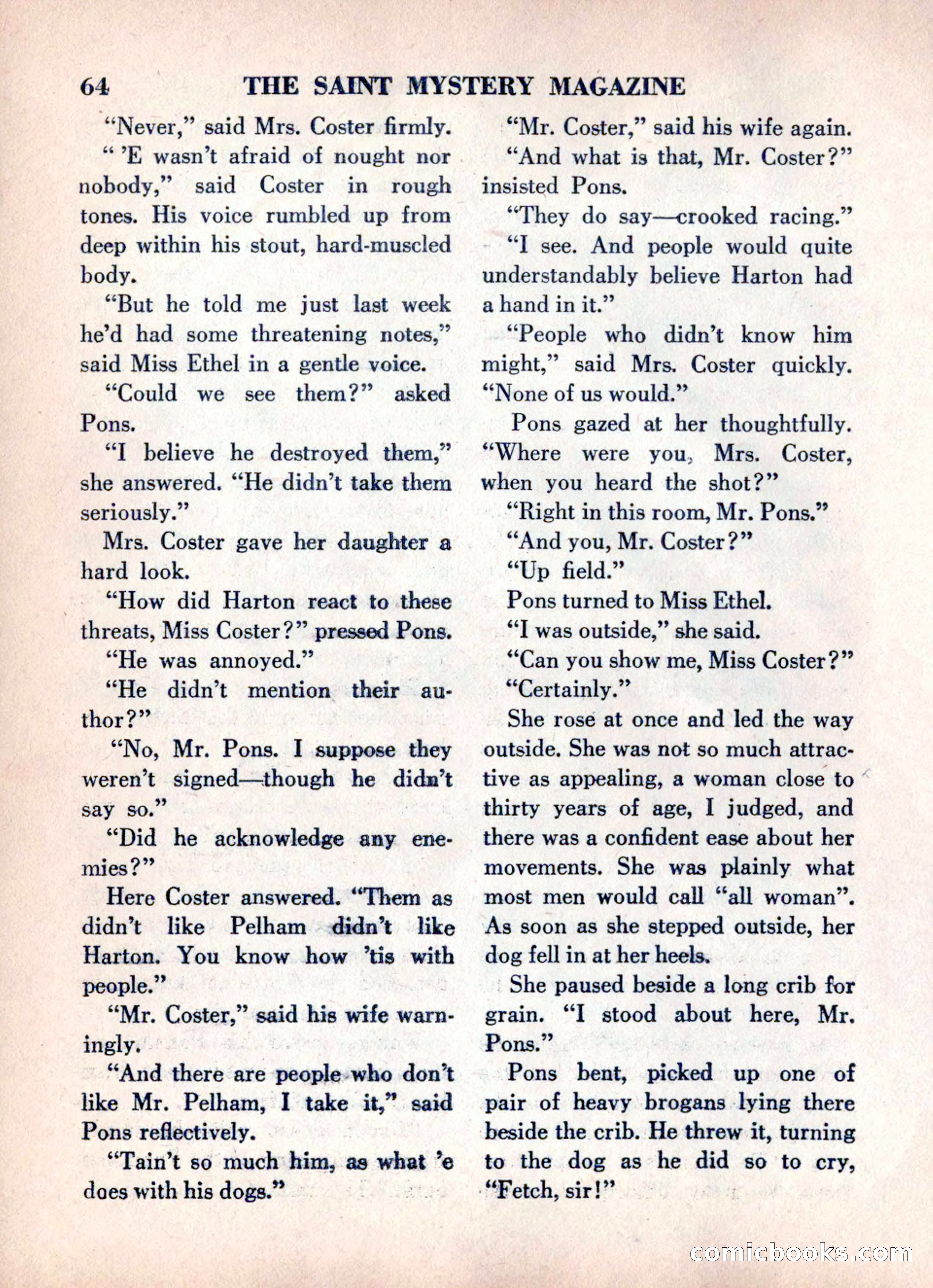 The Saint Mystery Magazine, June 1960 — page 66 of 132