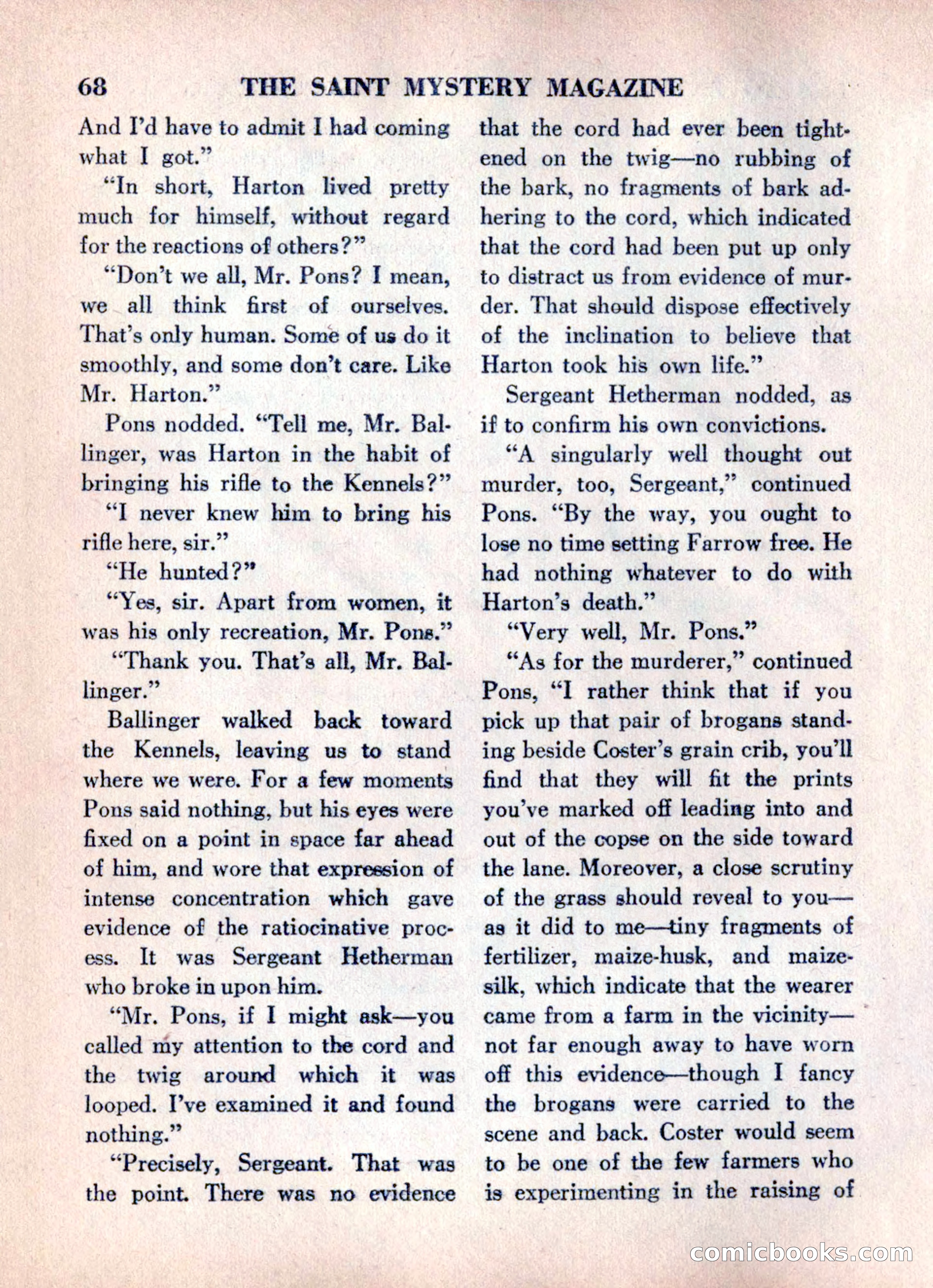 The Saint Mystery Magazine, June 1960 — page 70 of 132