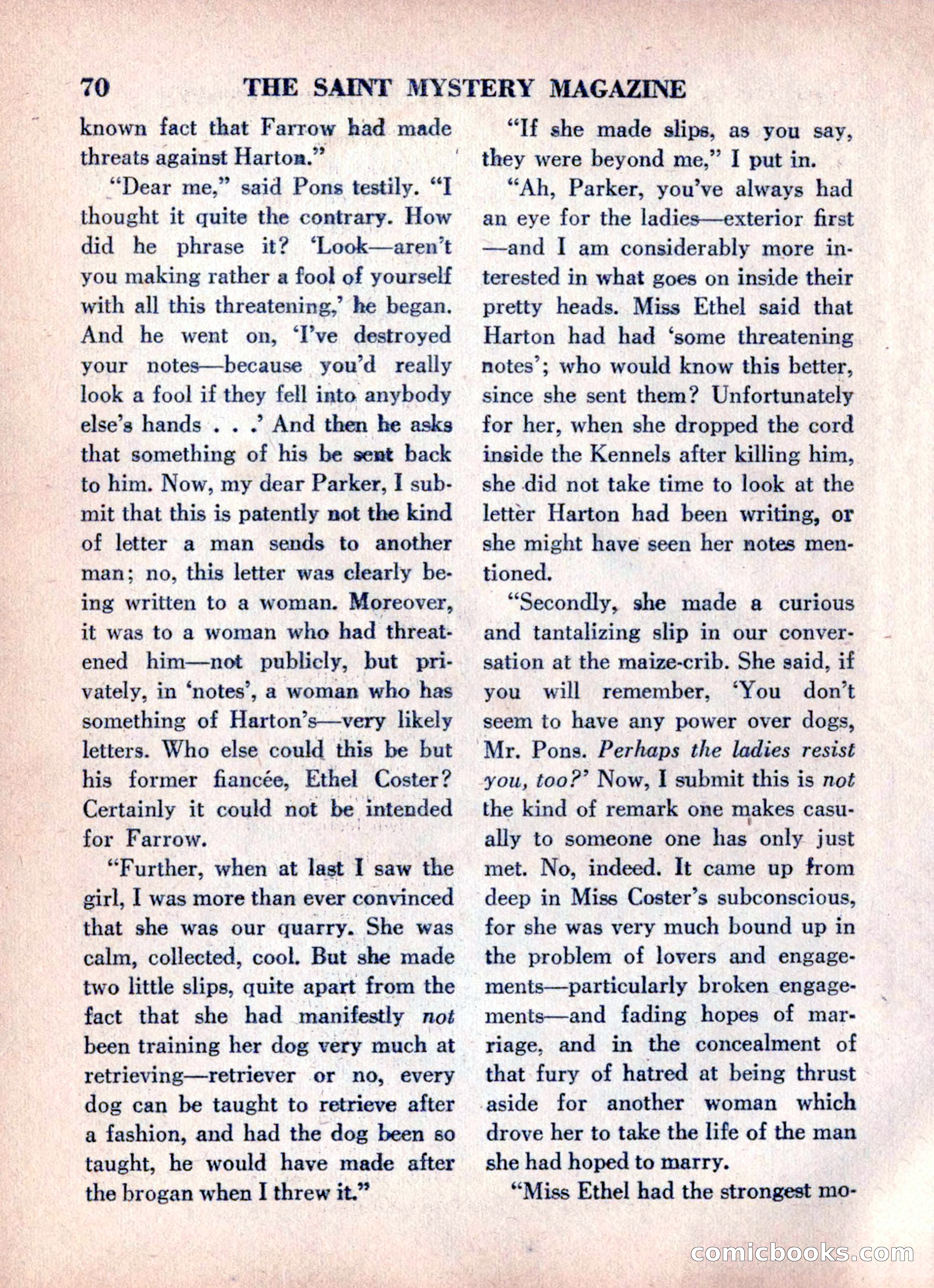 The Saint Mystery Magazine, June 1960 — page 72 of 132