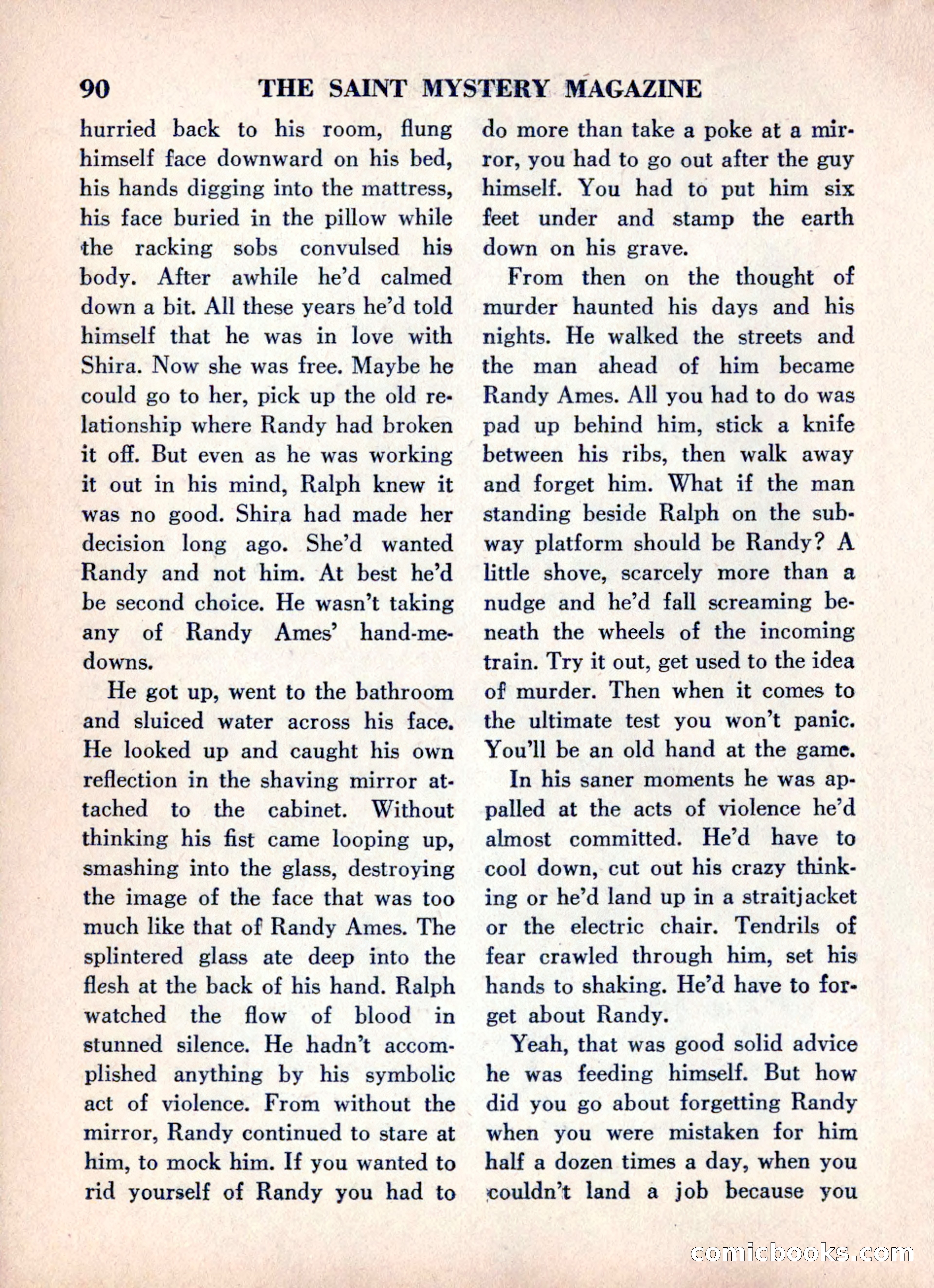 The Saint Mystery Magazine, June 1960 — page 92 of 132