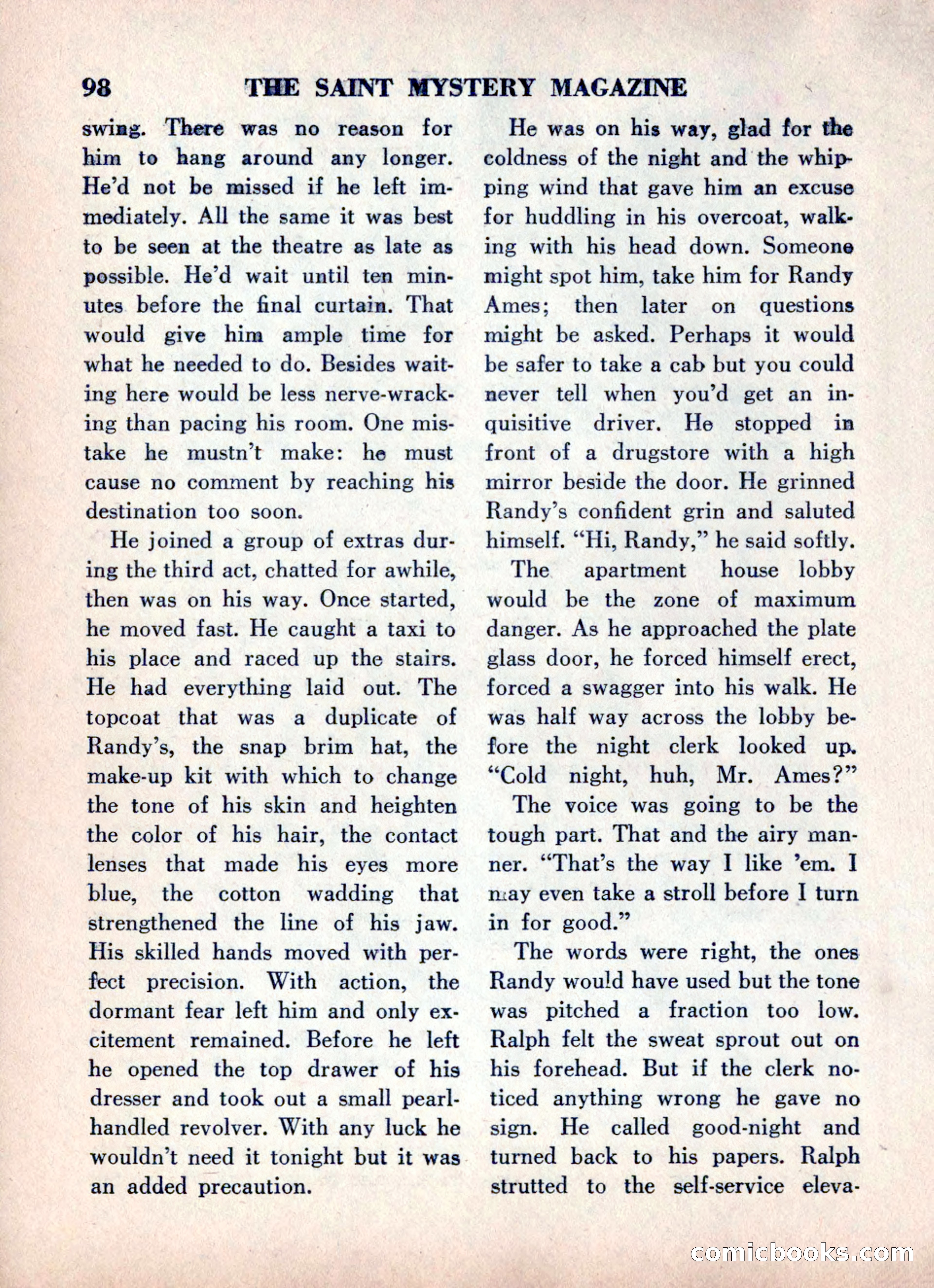 The Saint Mystery Magazine, June 1960 — page 100 of 132