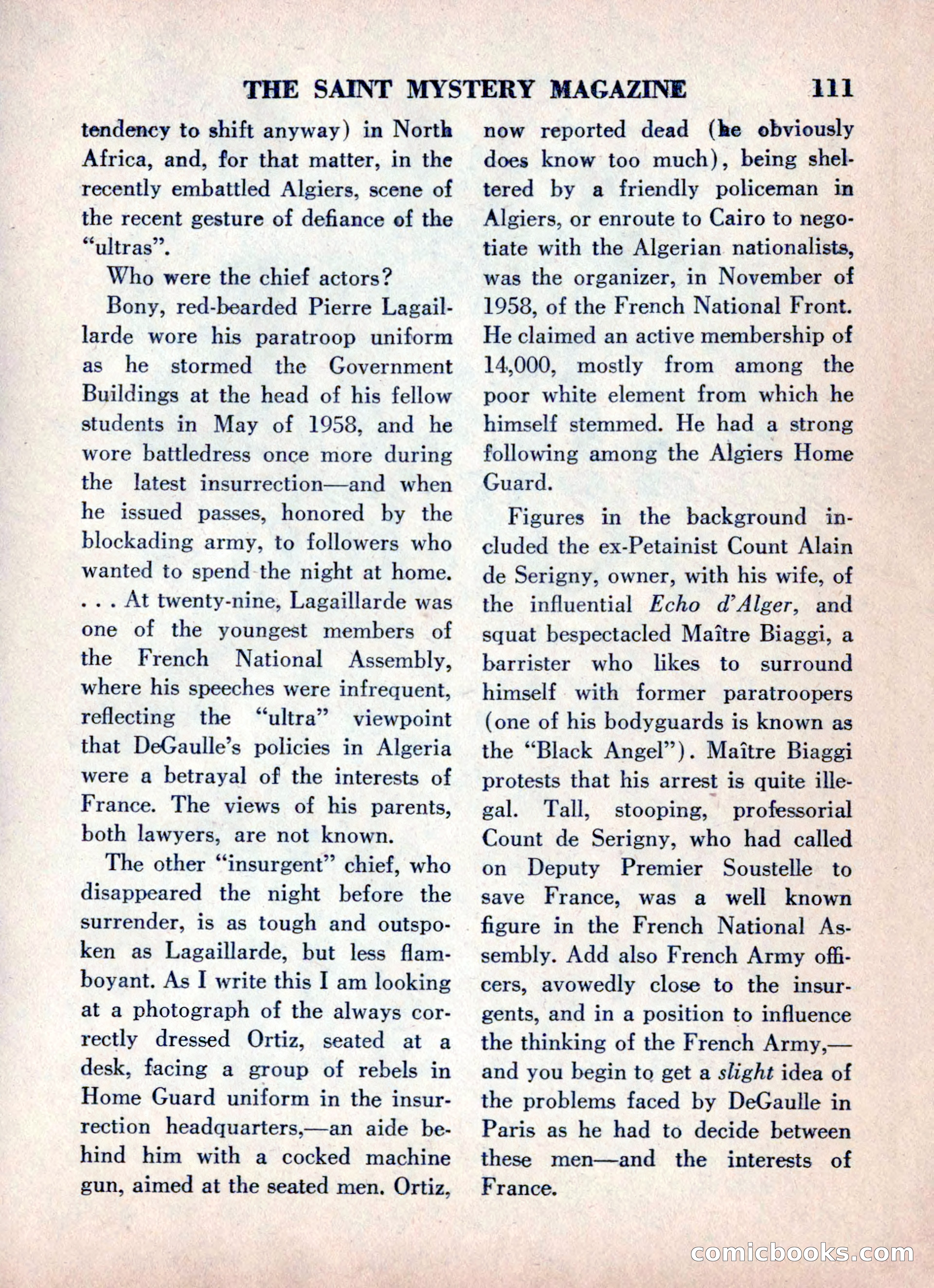 The Saint Mystery Magazine, June 1960 — page 113 of 132