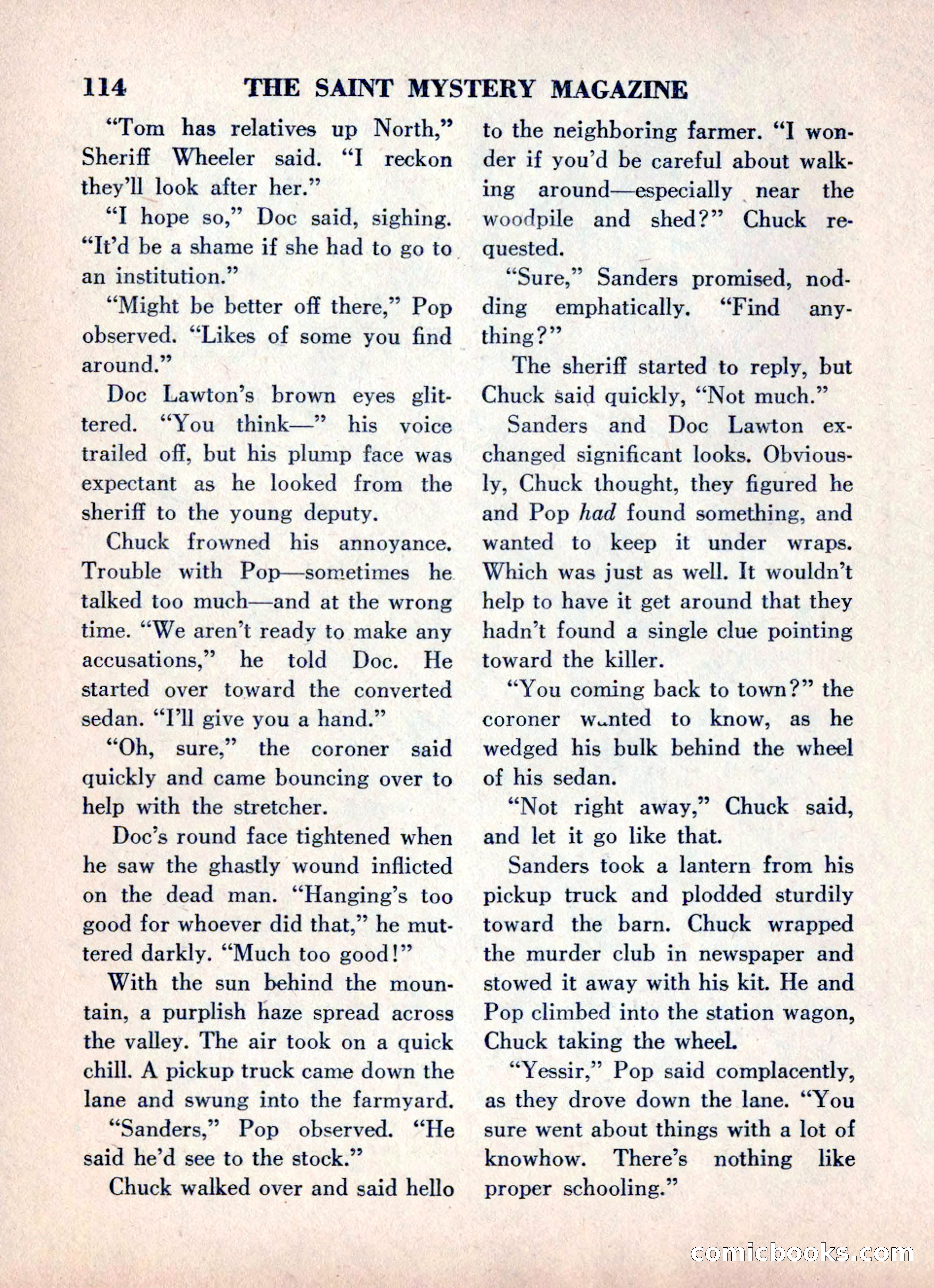 The Saint Mystery Magazine, June 1960 — page 116 of 132