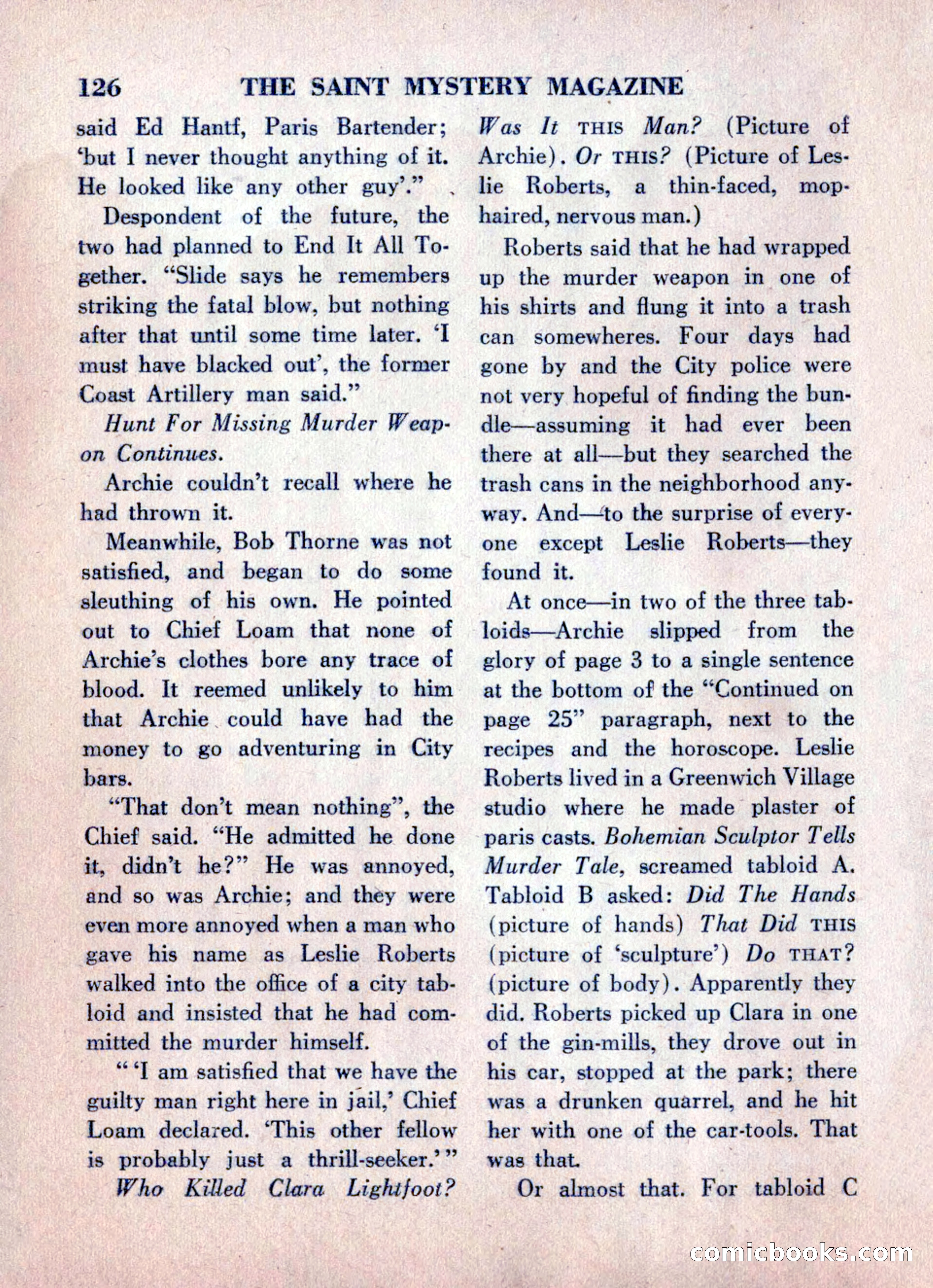 The Saint Mystery Magazine, June 1960 — page 128 of 132