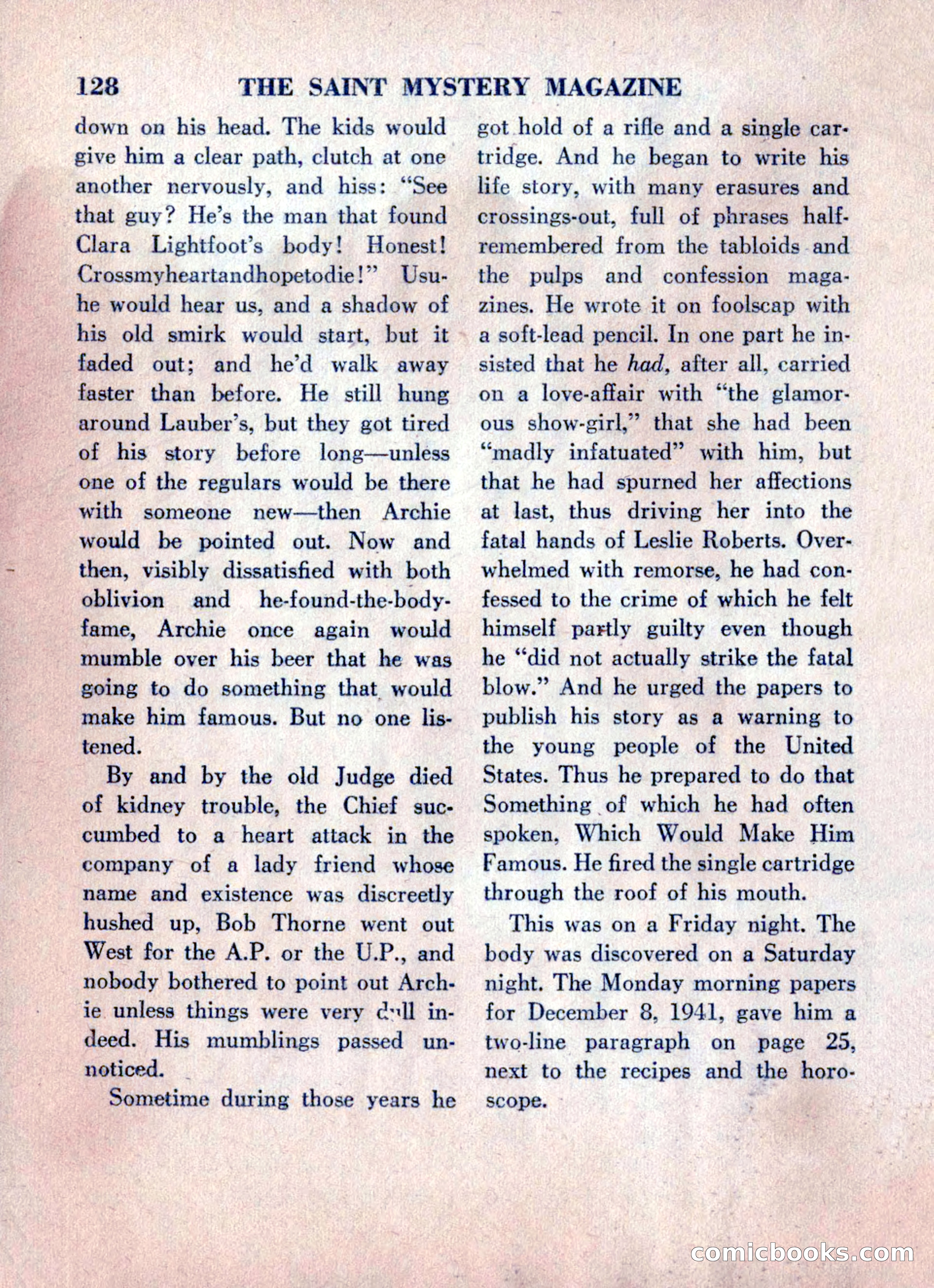 The Saint Mystery Magazine, June 1960 — page 130 of 132