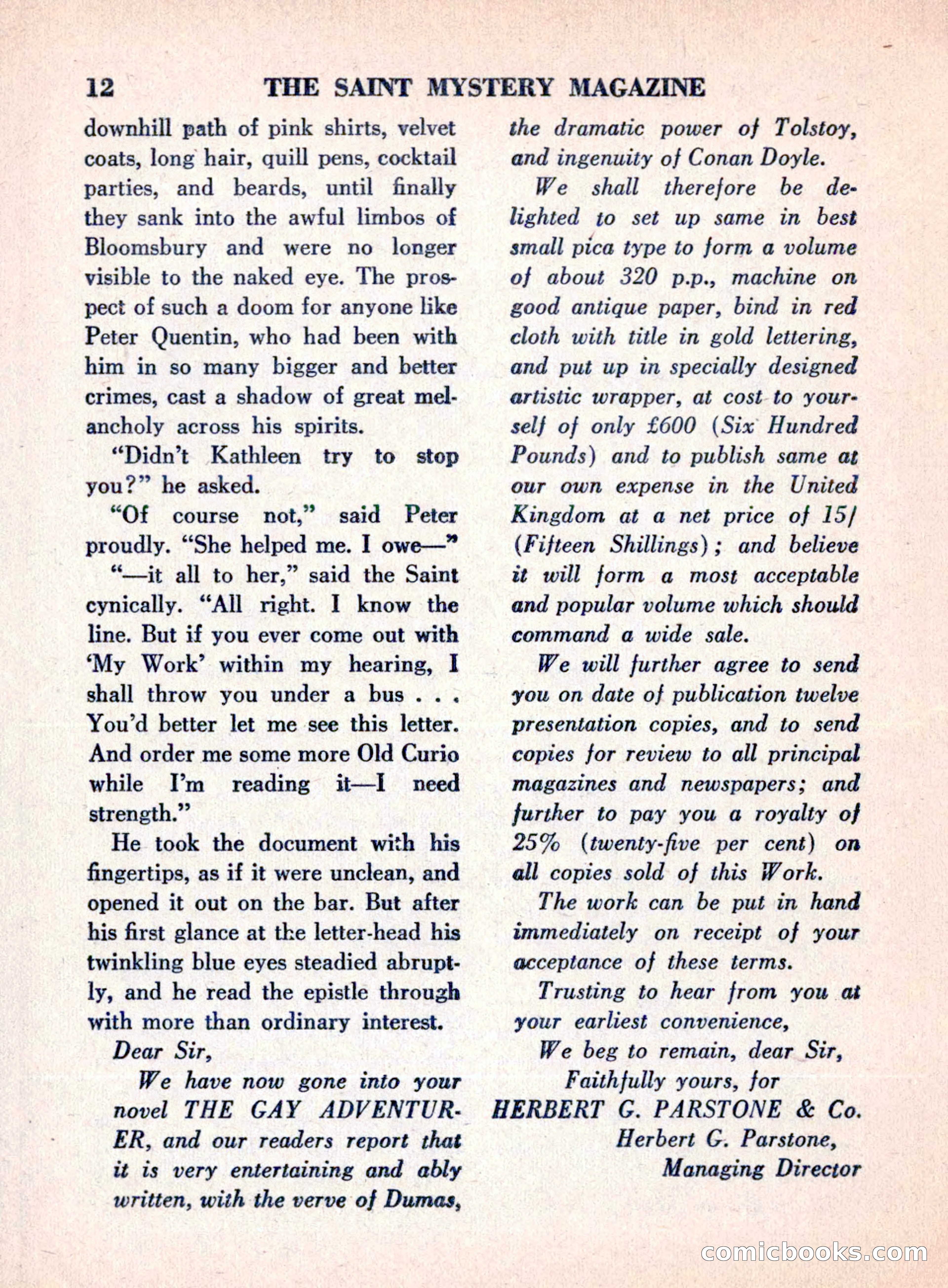 The Saint Mystery Magazine, August 1960 — page 14 of 132