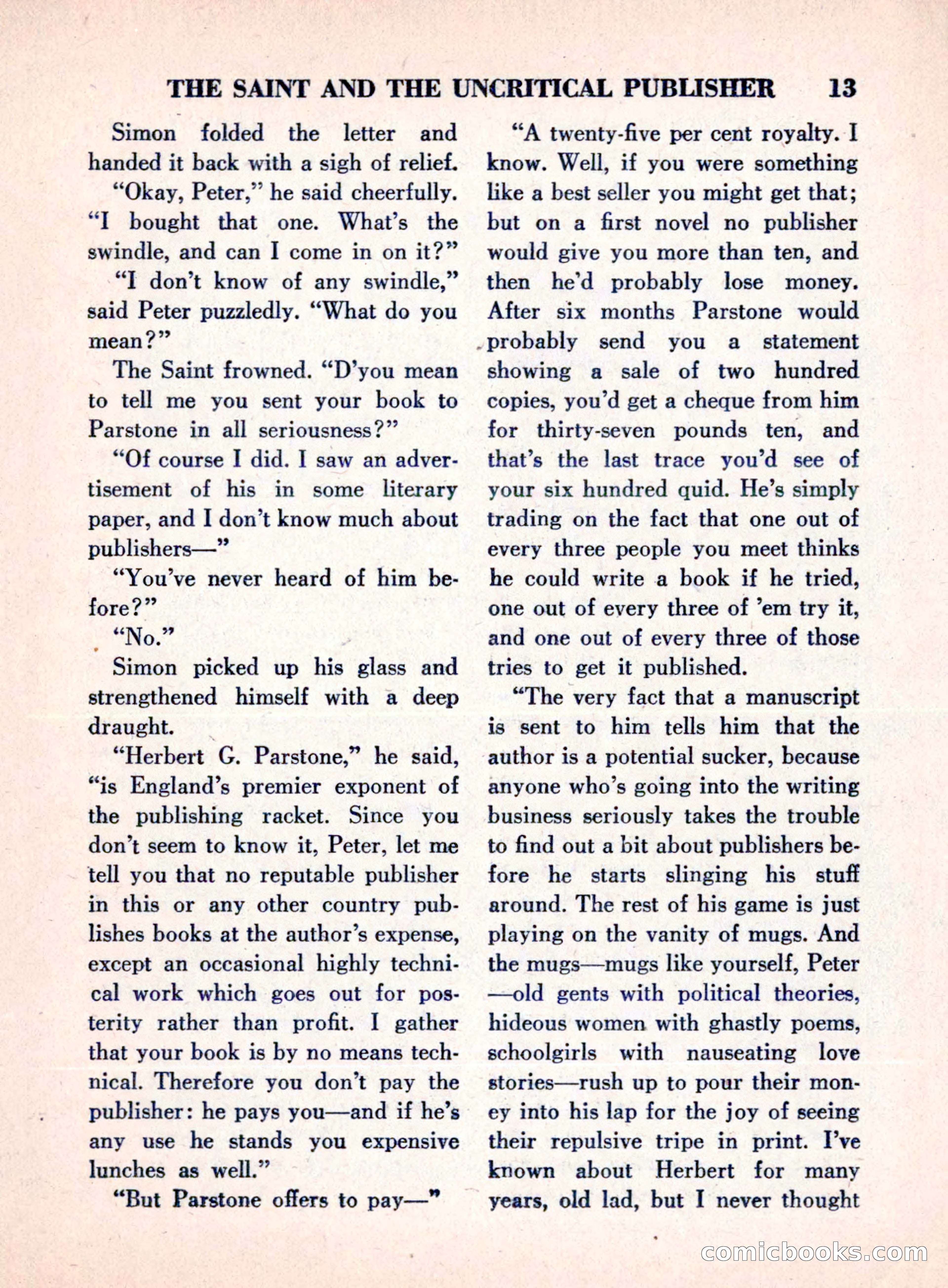 The Saint Mystery Magazine, August 1960 — page 15 of 132
