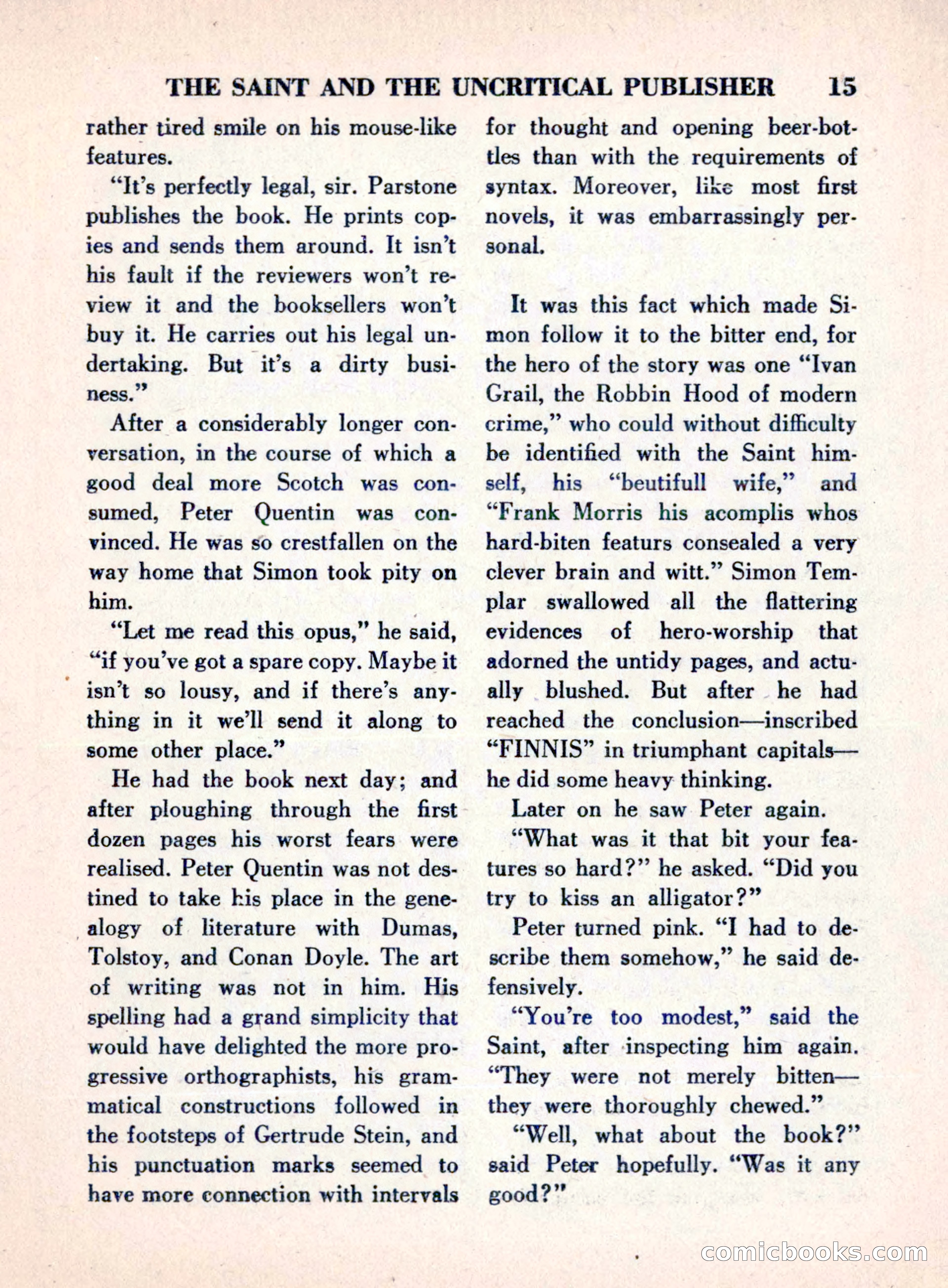 The Saint Mystery Magazine, August 1960 — page 17 of 132