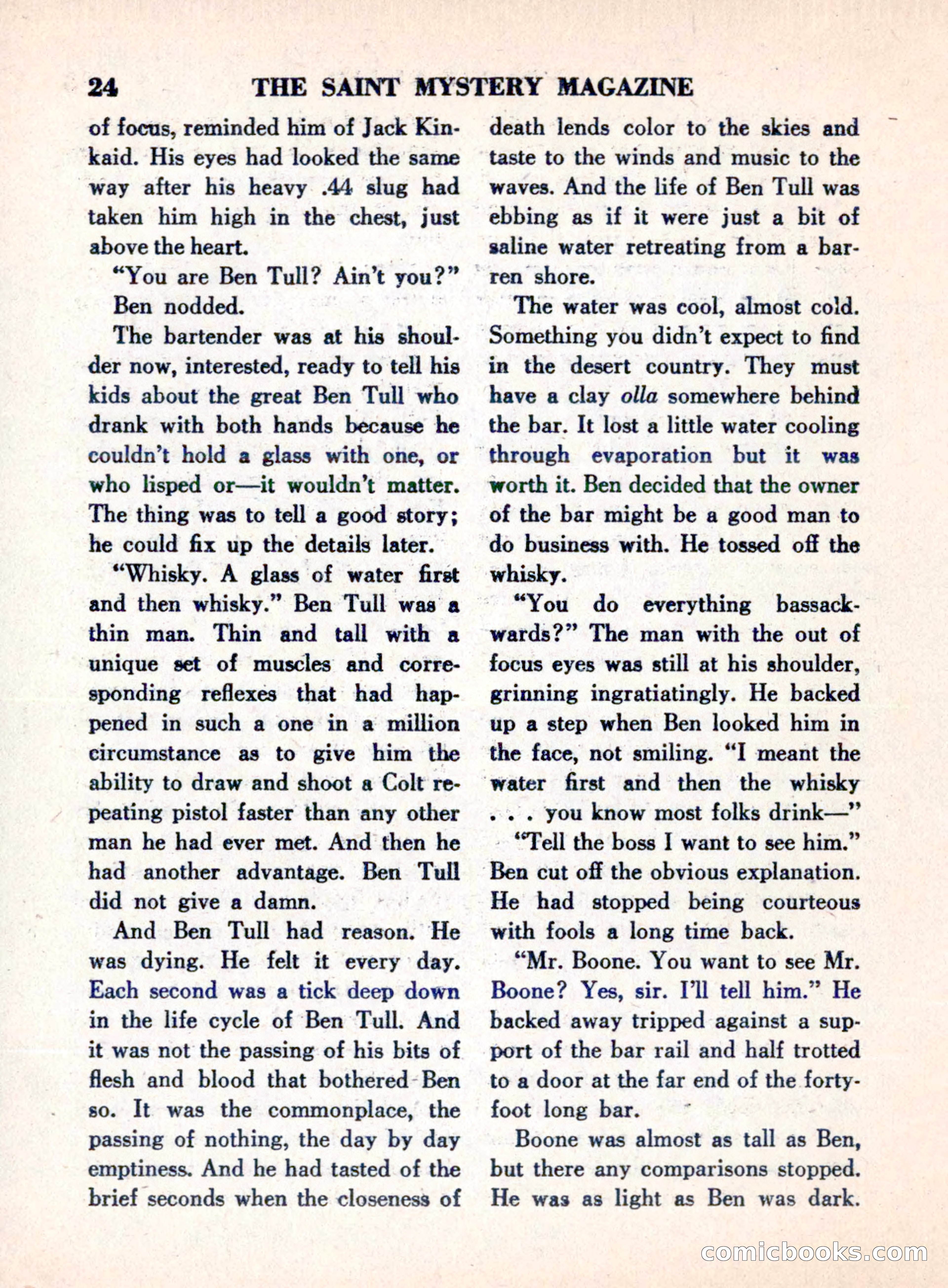 The Saint Mystery Magazine, August 1960 — page 26 of 132
