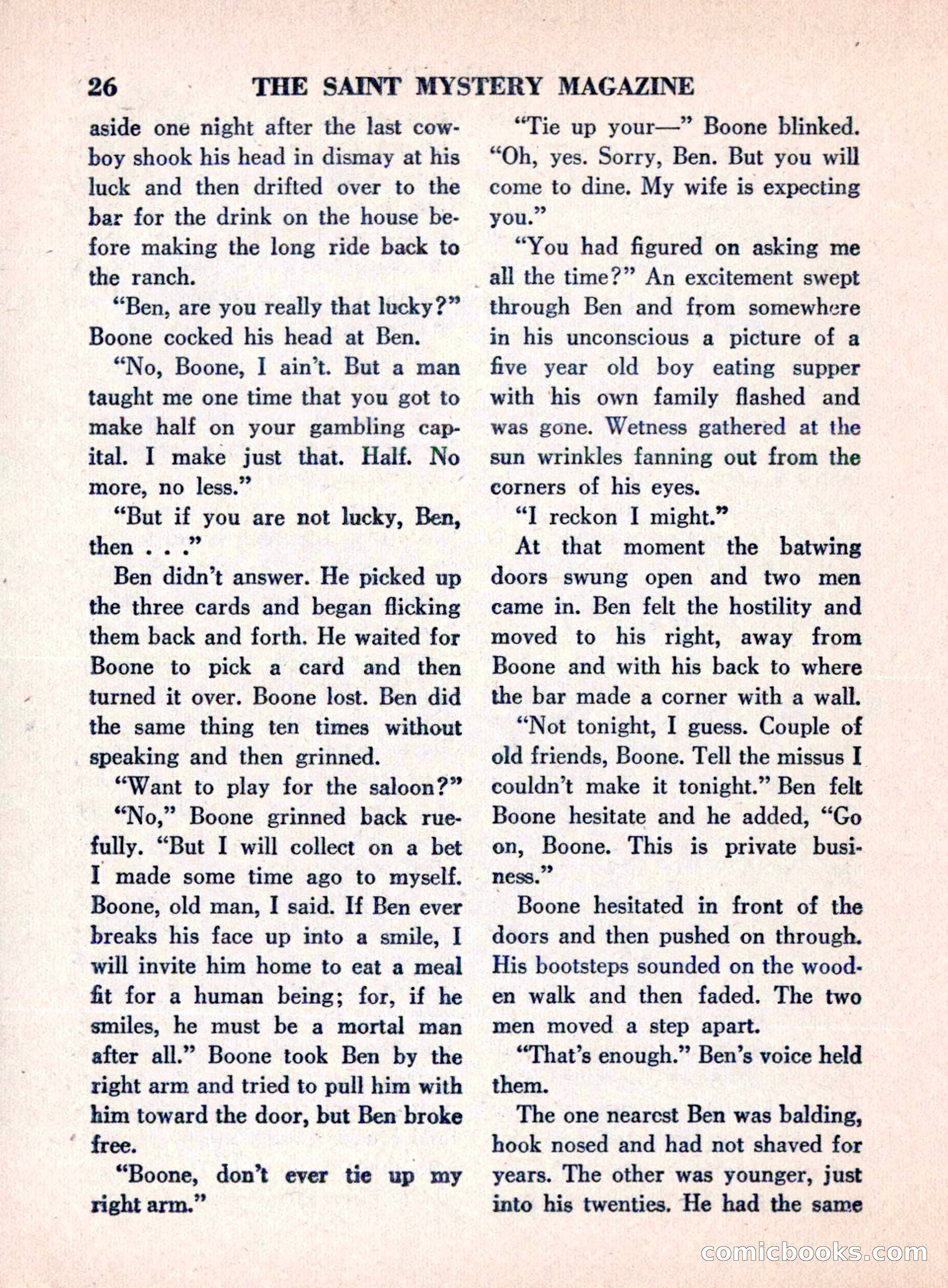 The Saint Mystery Magazine, August 1960 — page 28 of 132