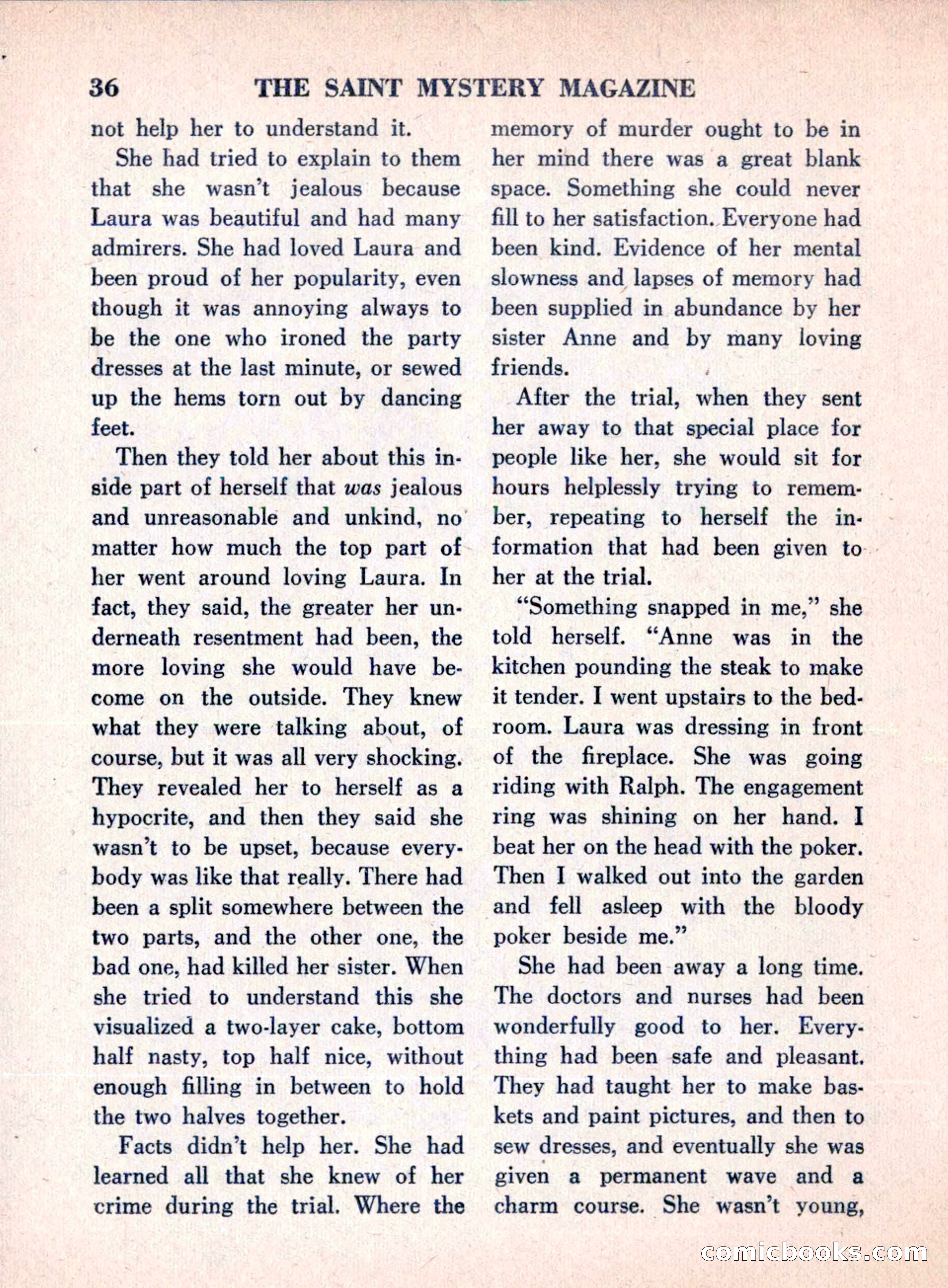 The Saint Mystery Magazine, August 1960 — page 38 of 132