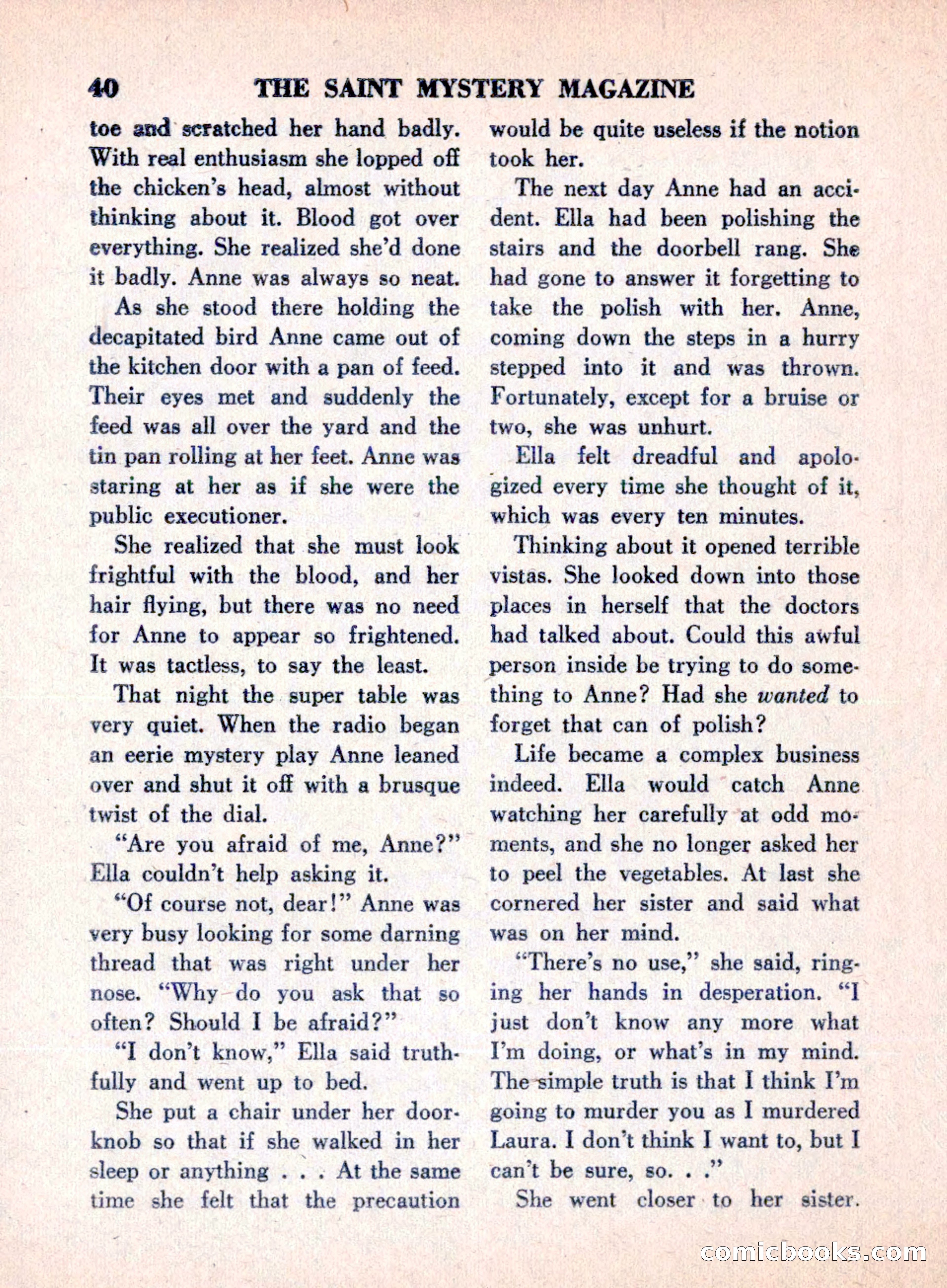 The Saint Mystery Magazine, August 1960 — page 42 of 132