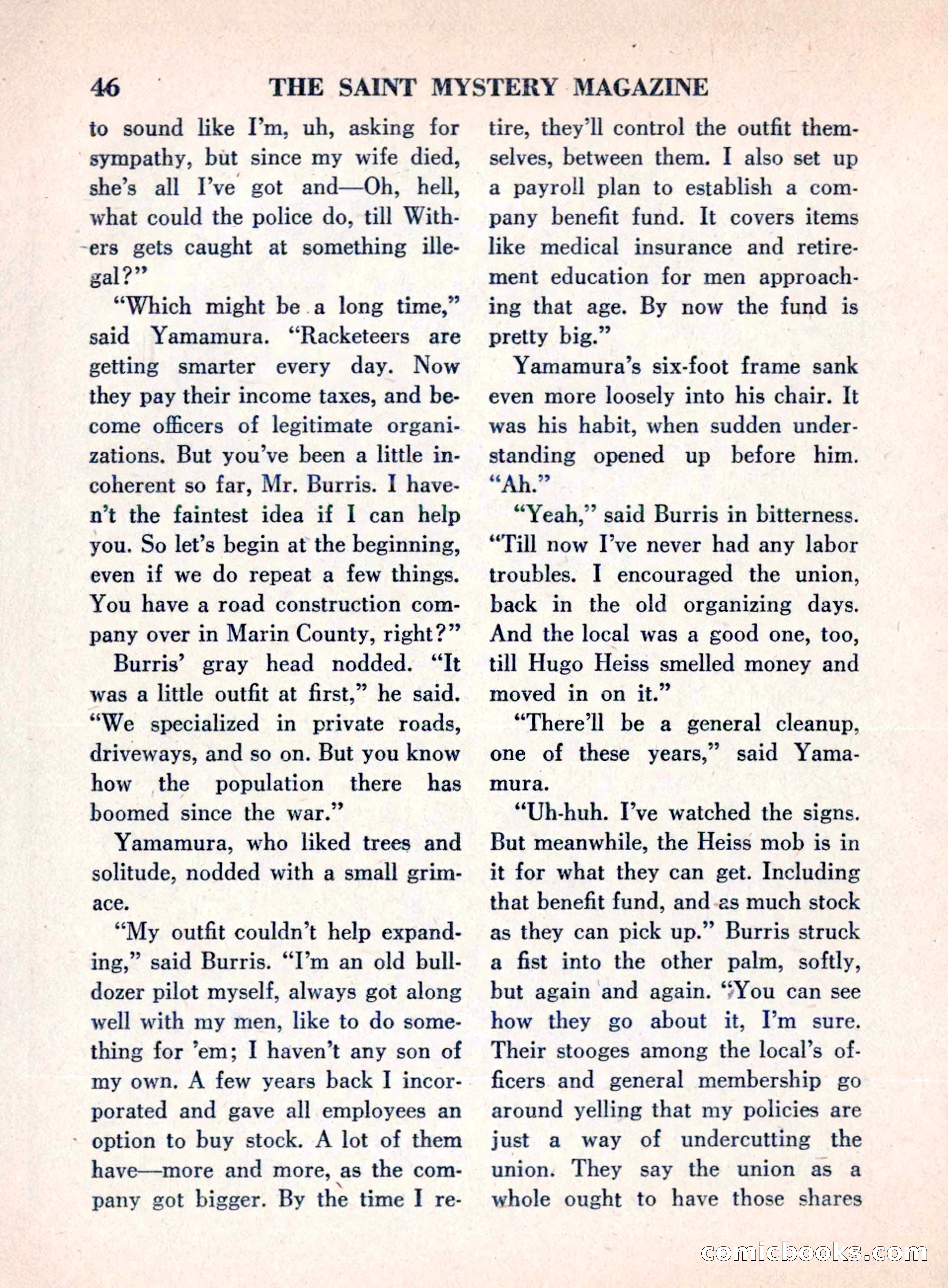 The Saint Mystery Magazine, August 1960 — page 48 of 132