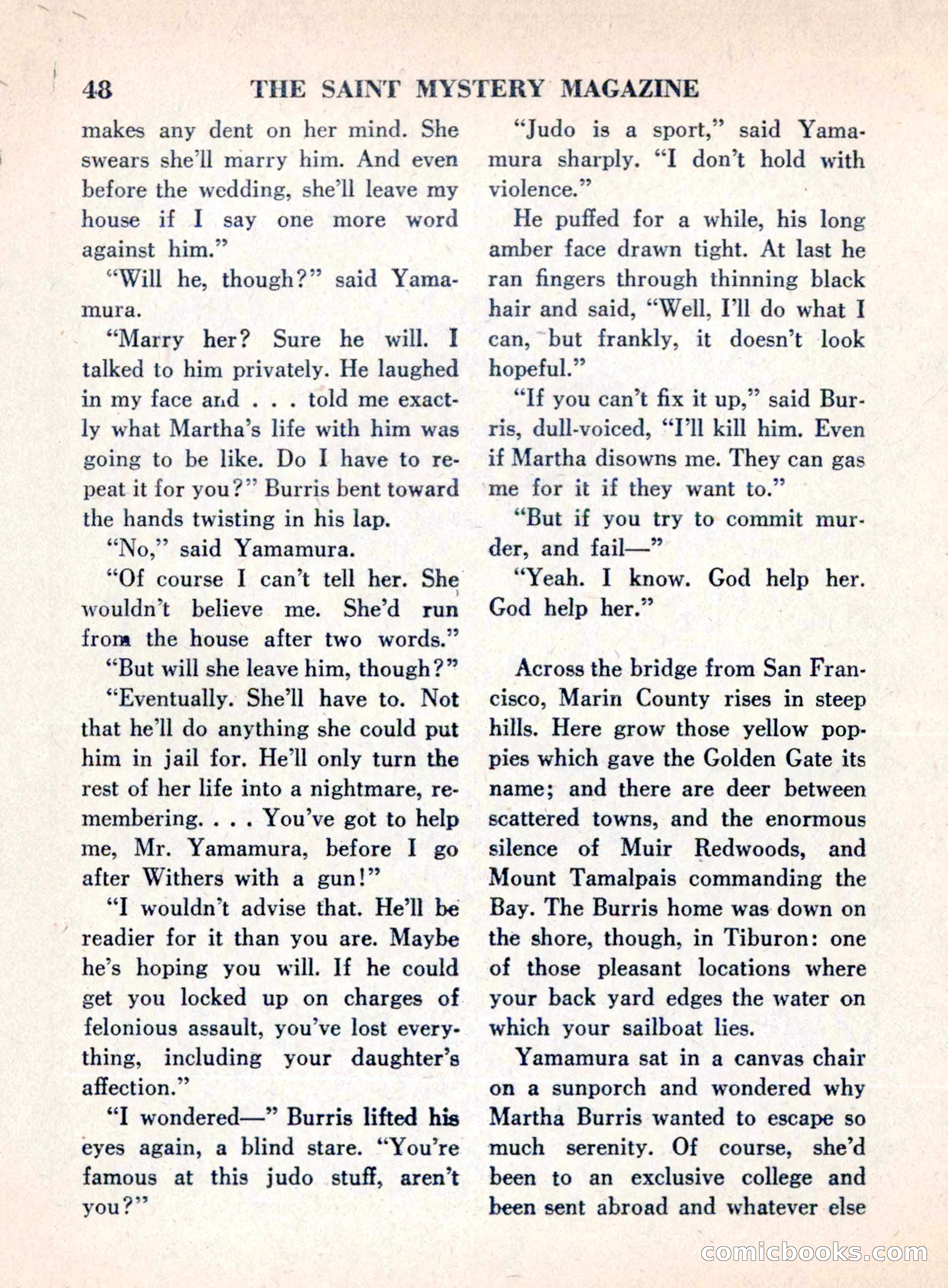The Saint Mystery Magazine, August 1960 — page 50 of 132