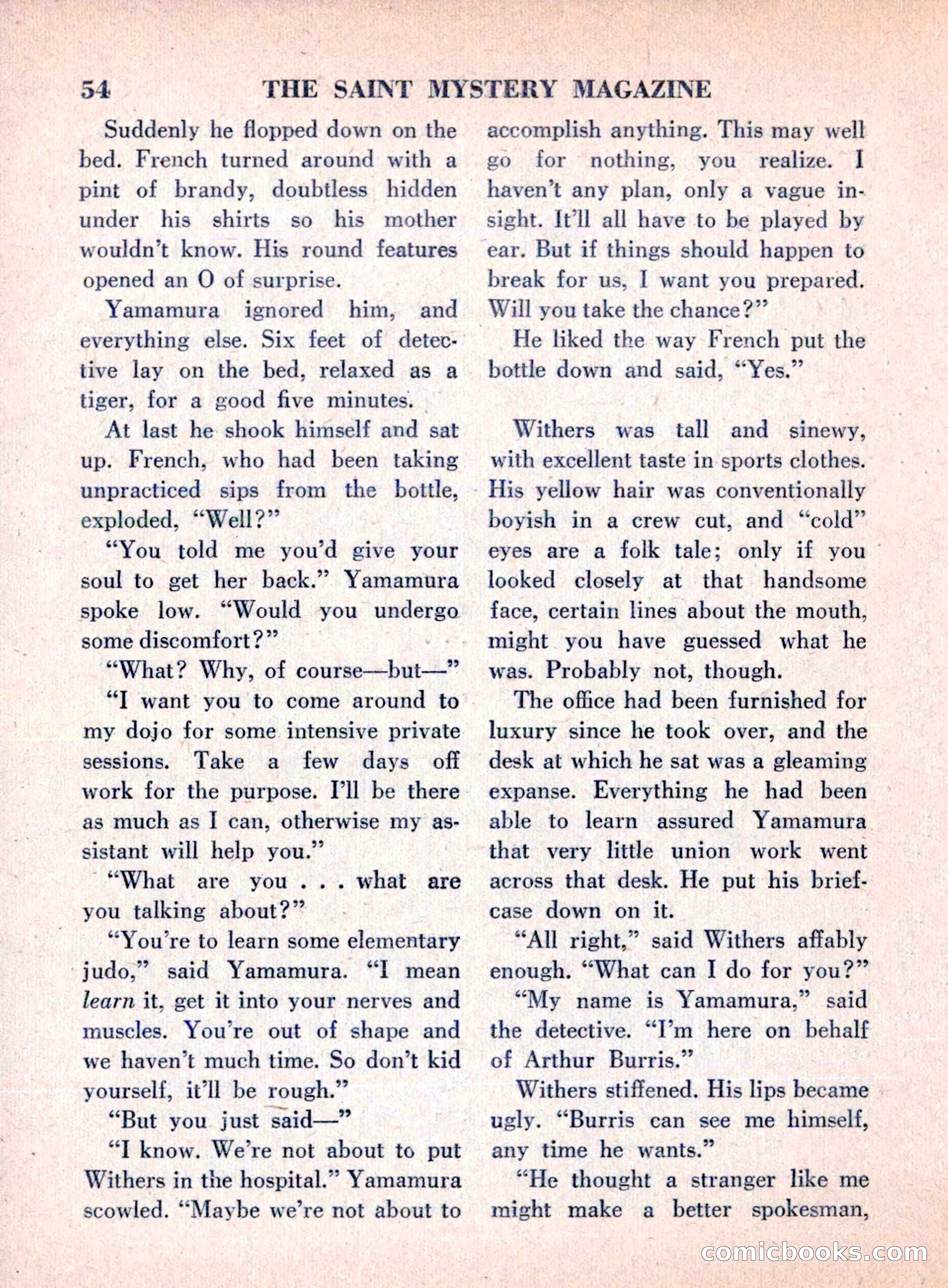 The Saint Mystery Magazine, August 1960 — page 56 of 132