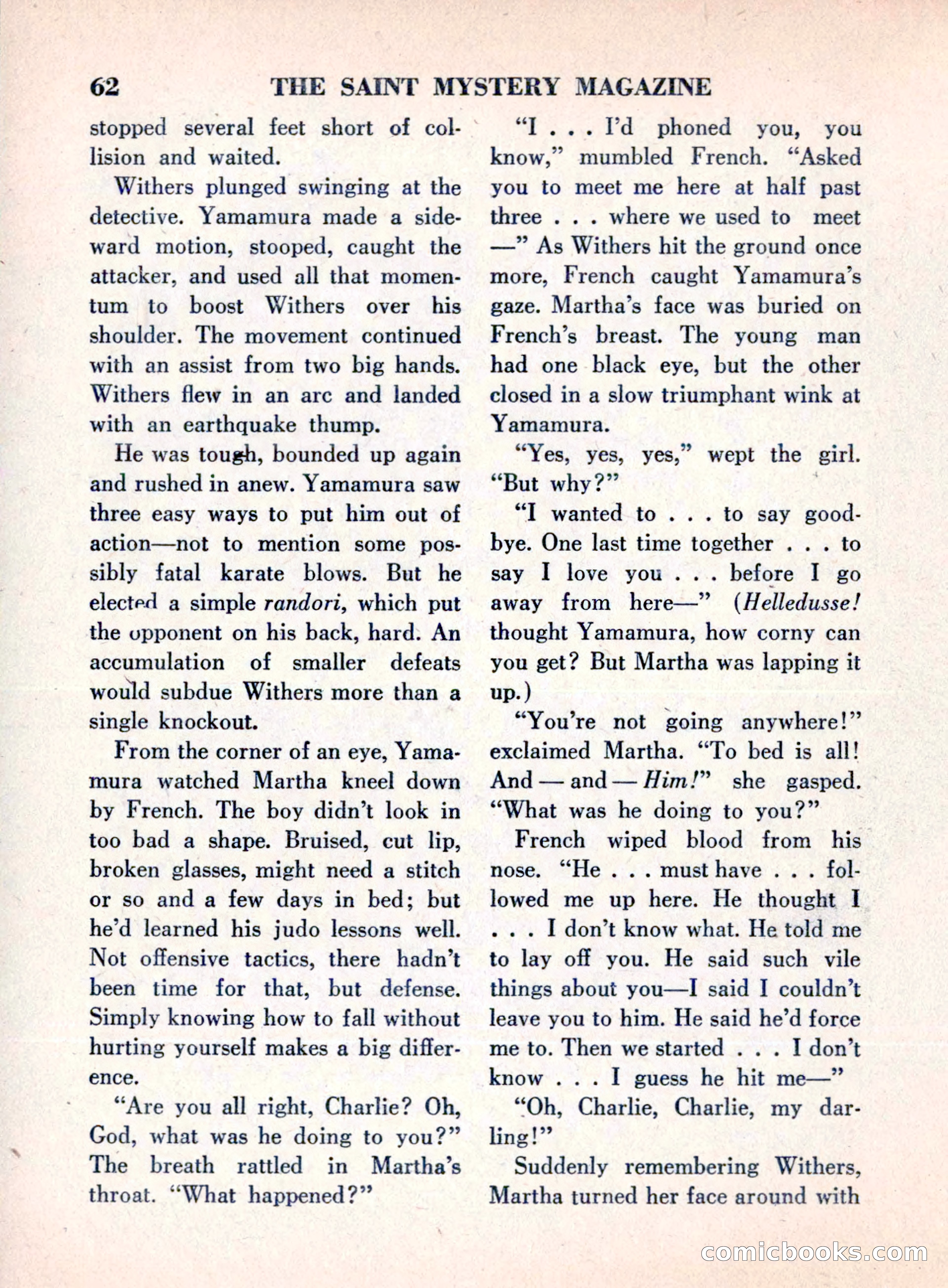 The Saint Mystery Magazine, August 1960 — page 64 of 132