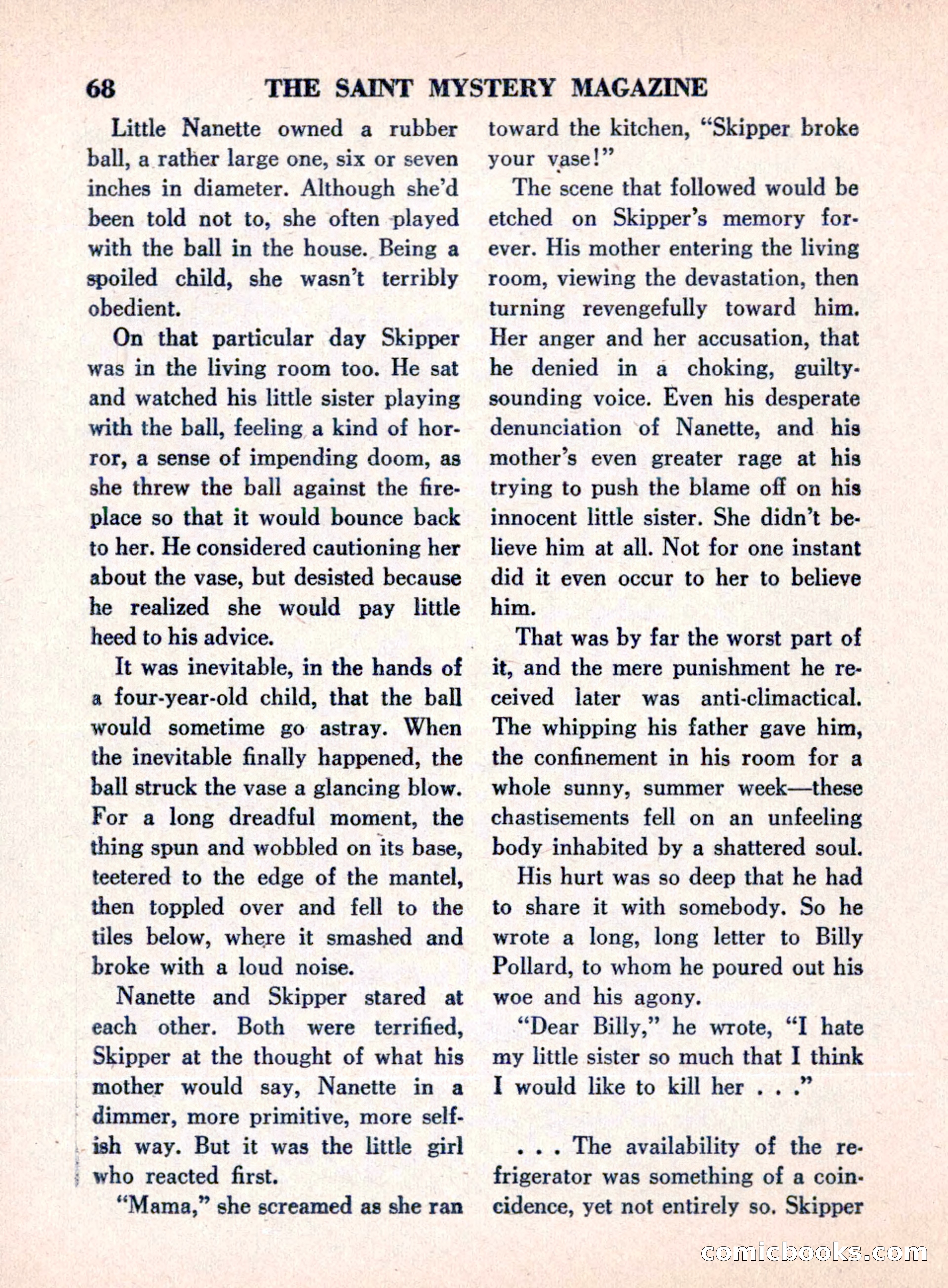 The Saint Mystery Magazine, August 1960 — page 70 of 132