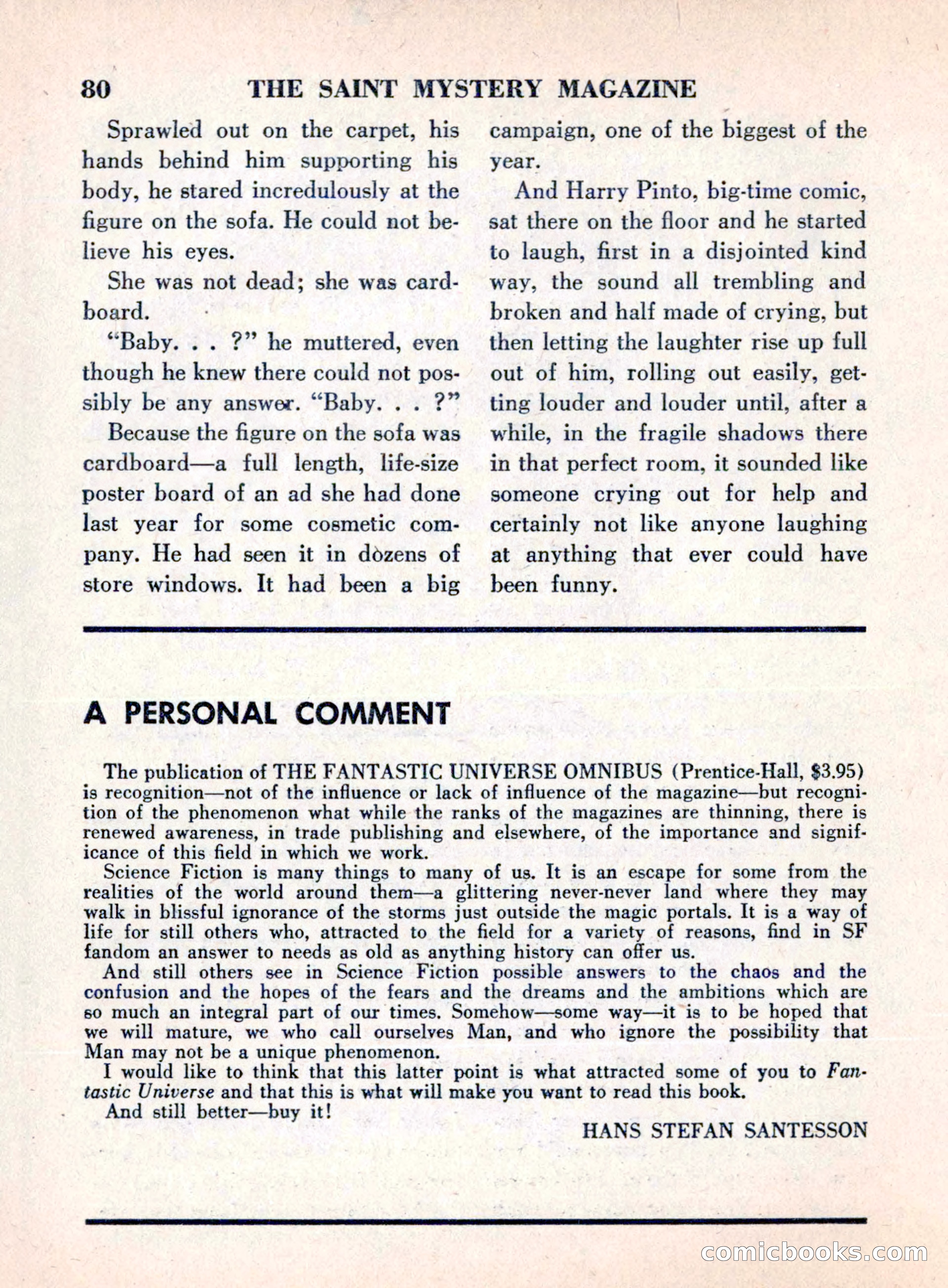 The Saint Mystery Magazine, August 1960 — page 82 of 132