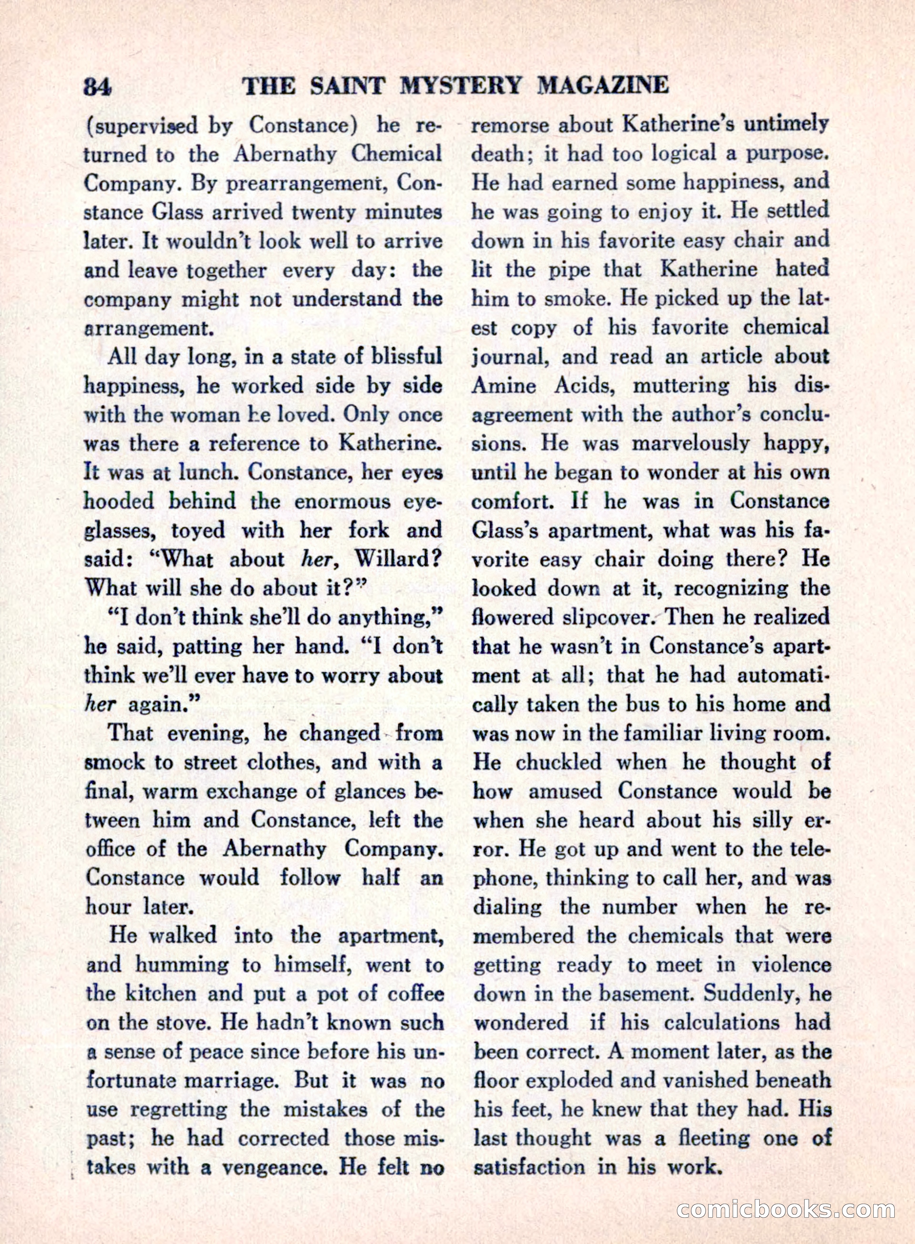The Saint Mystery Magazine, August 1960 — page 86 of 132
