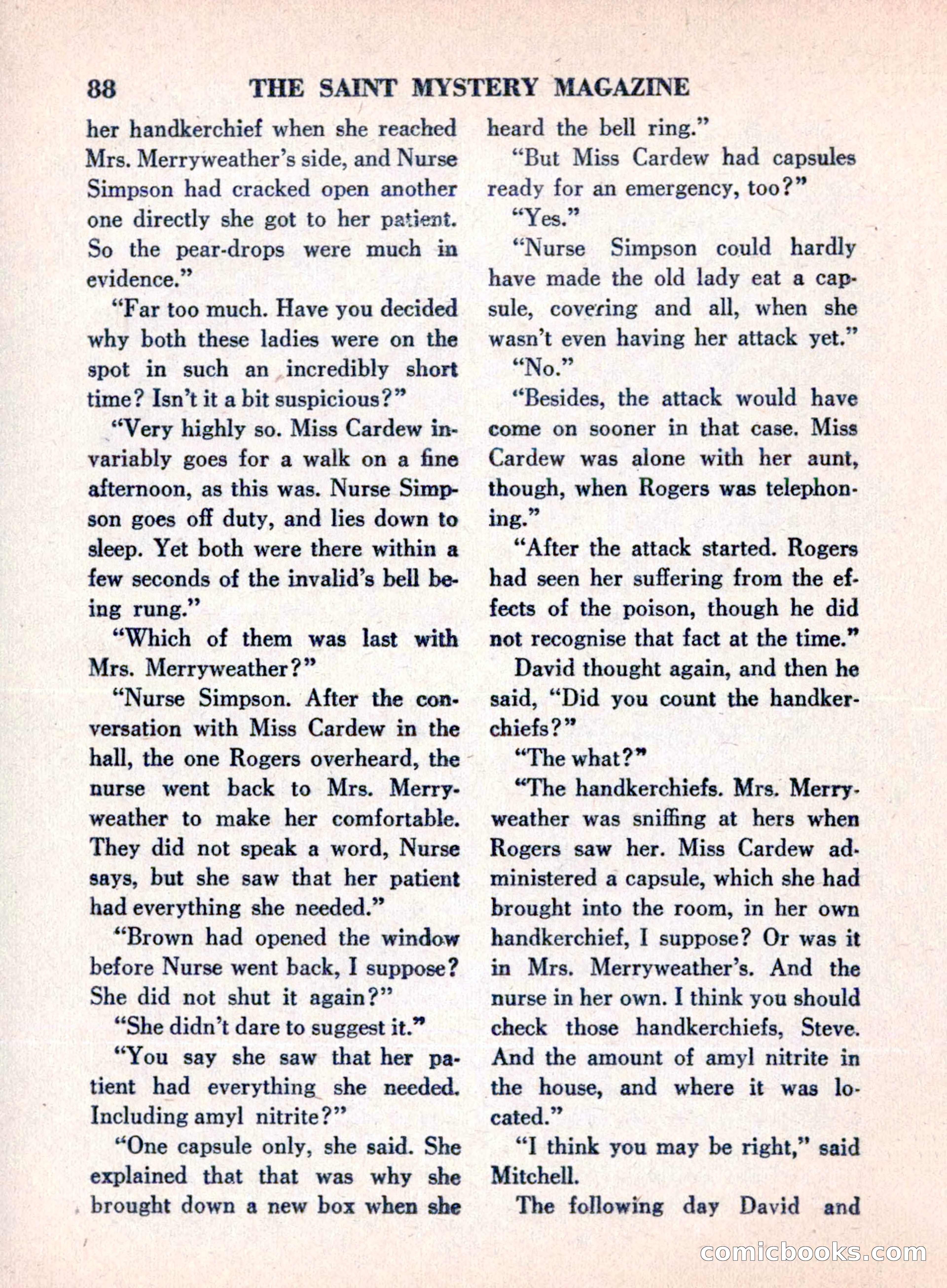 The Saint Mystery Magazine, August 1960 — page 90 of 132