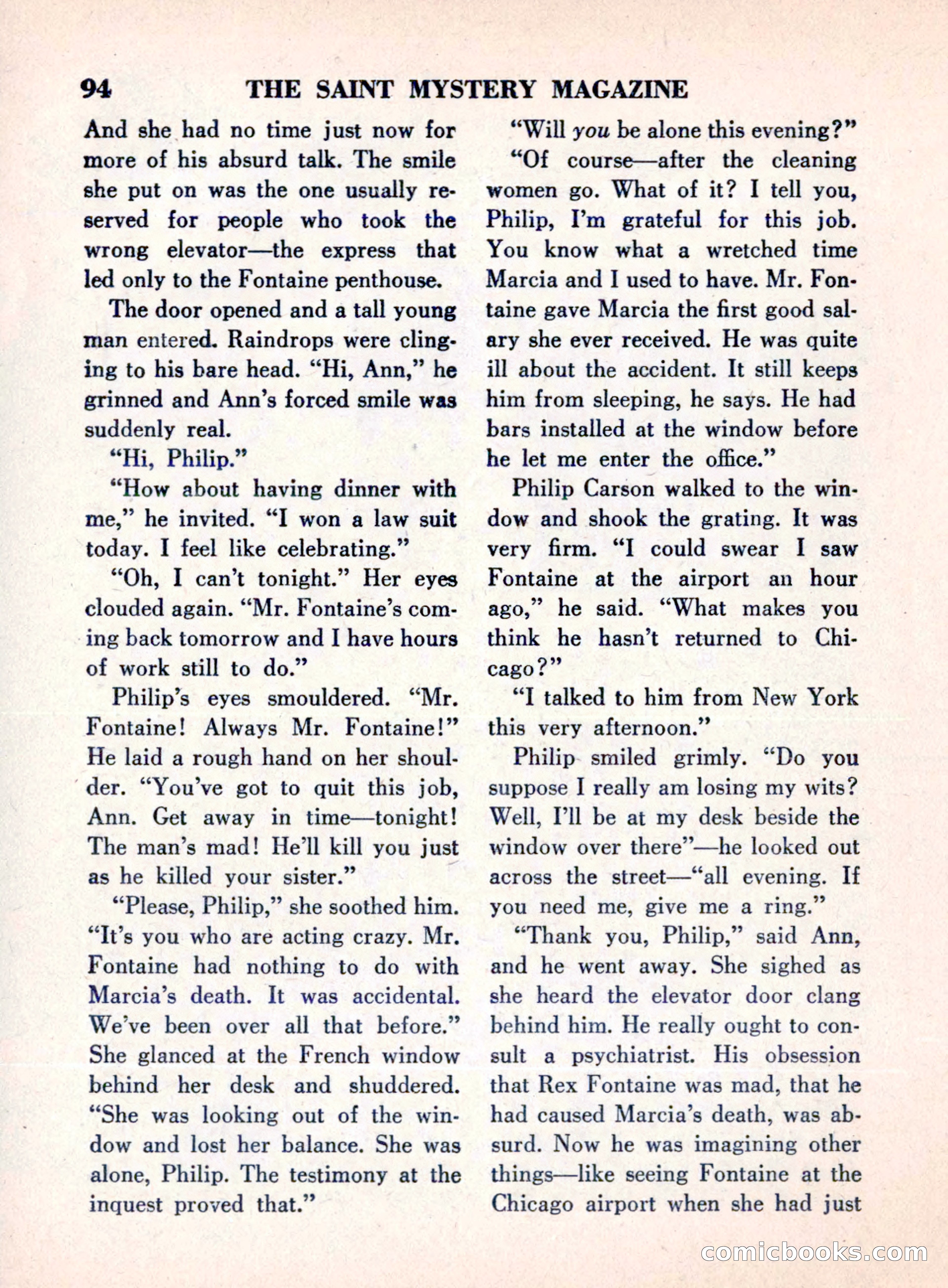 The Saint Mystery Magazine, August 1960 — page 96 of 132