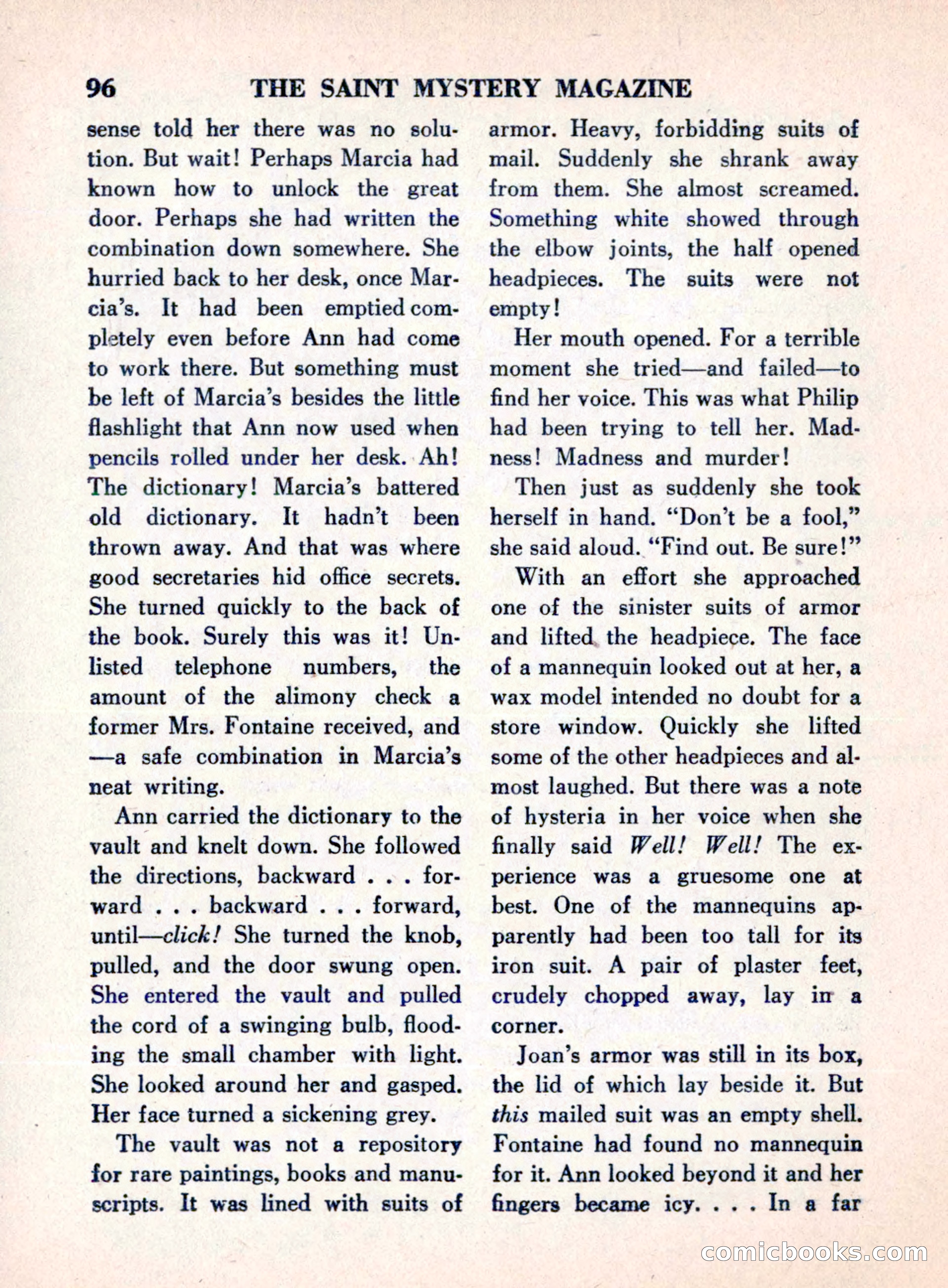 The Saint Mystery Magazine, August 1960 — page 98 of 132