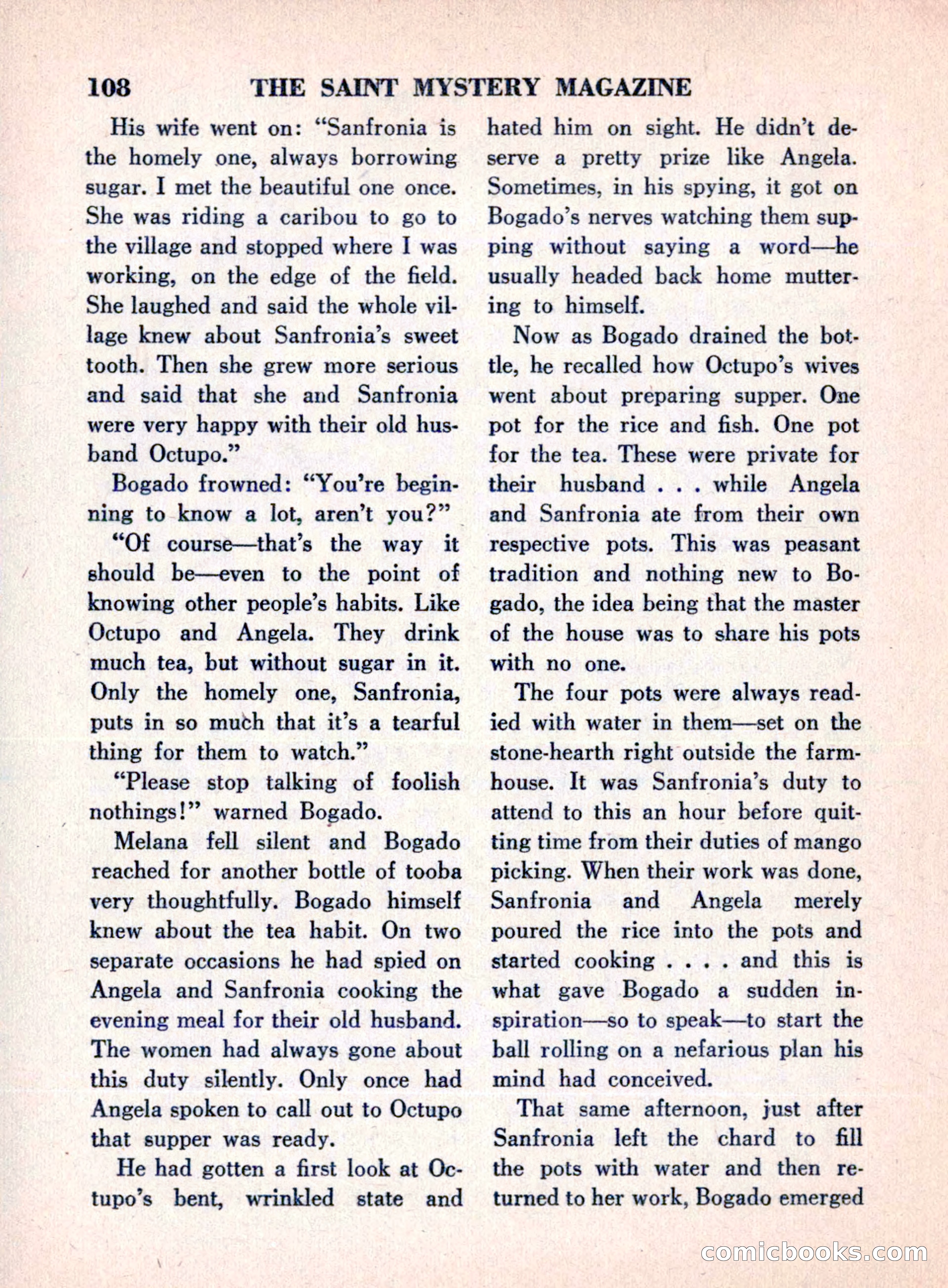 The Saint Mystery Magazine, August 1960 — page 110 of 132