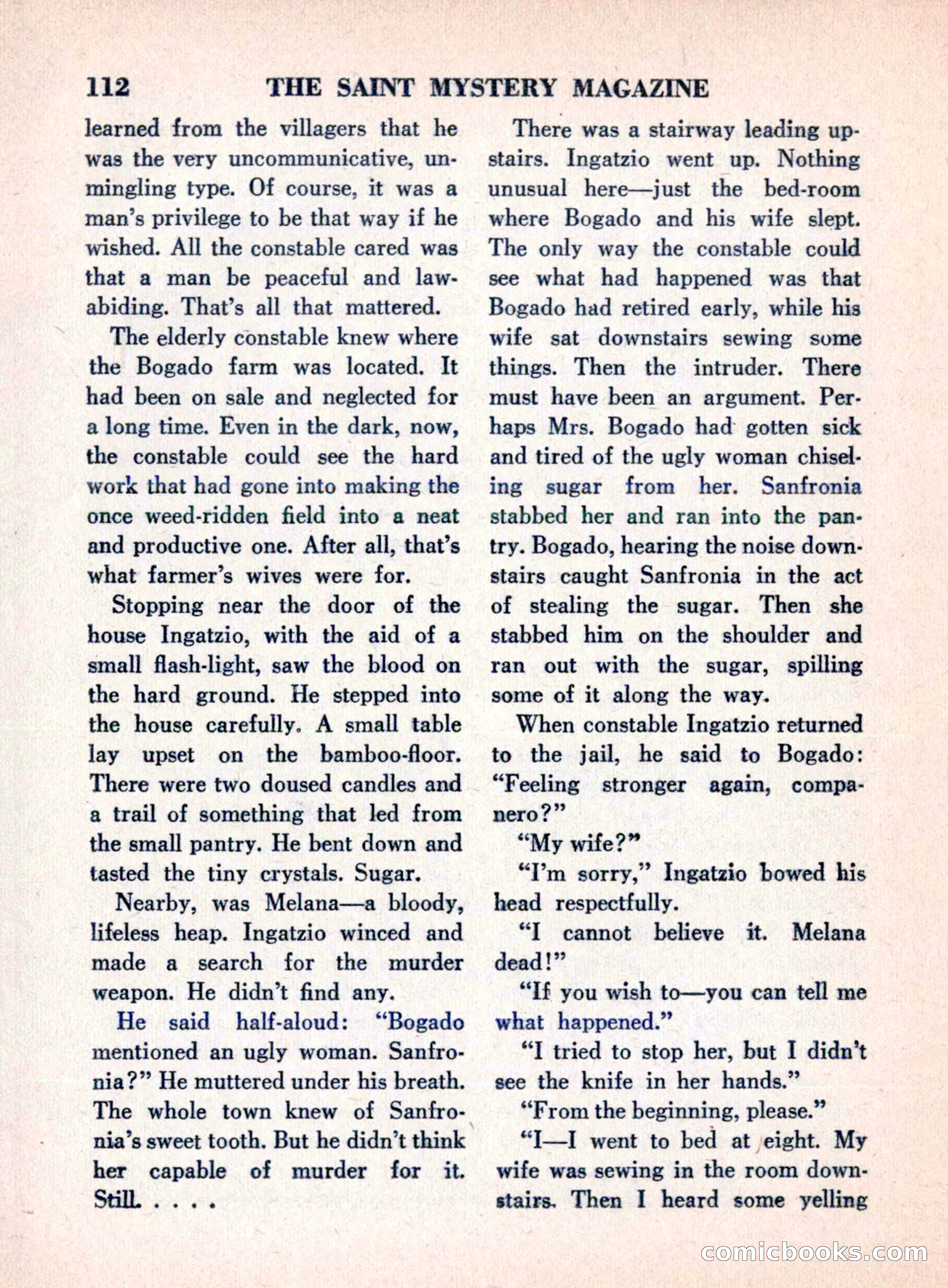 The Saint Mystery Magazine, August 1960 — page 114 of 132