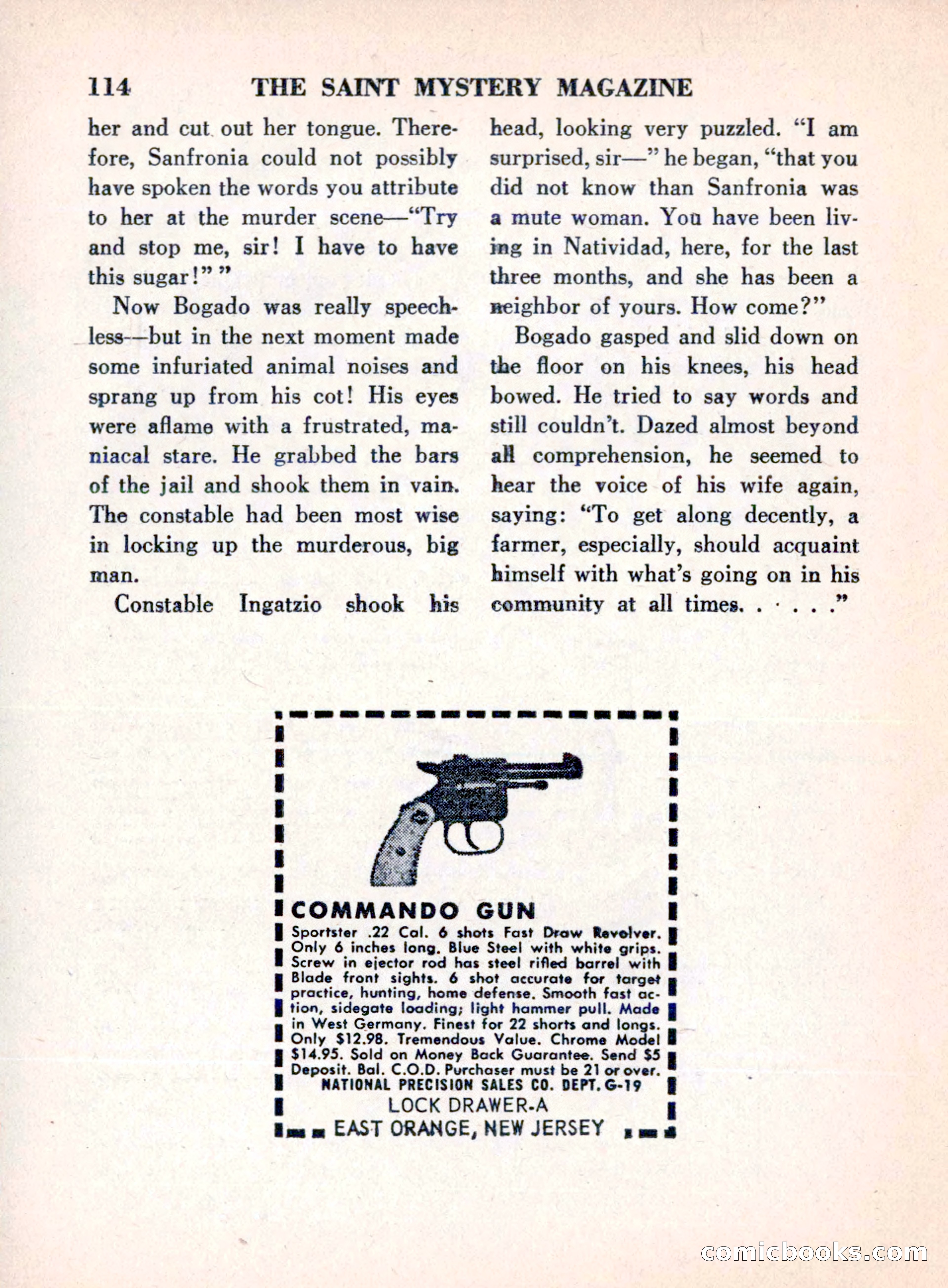 The Saint Mystery Magazine, August 1960 — page 116 of 132