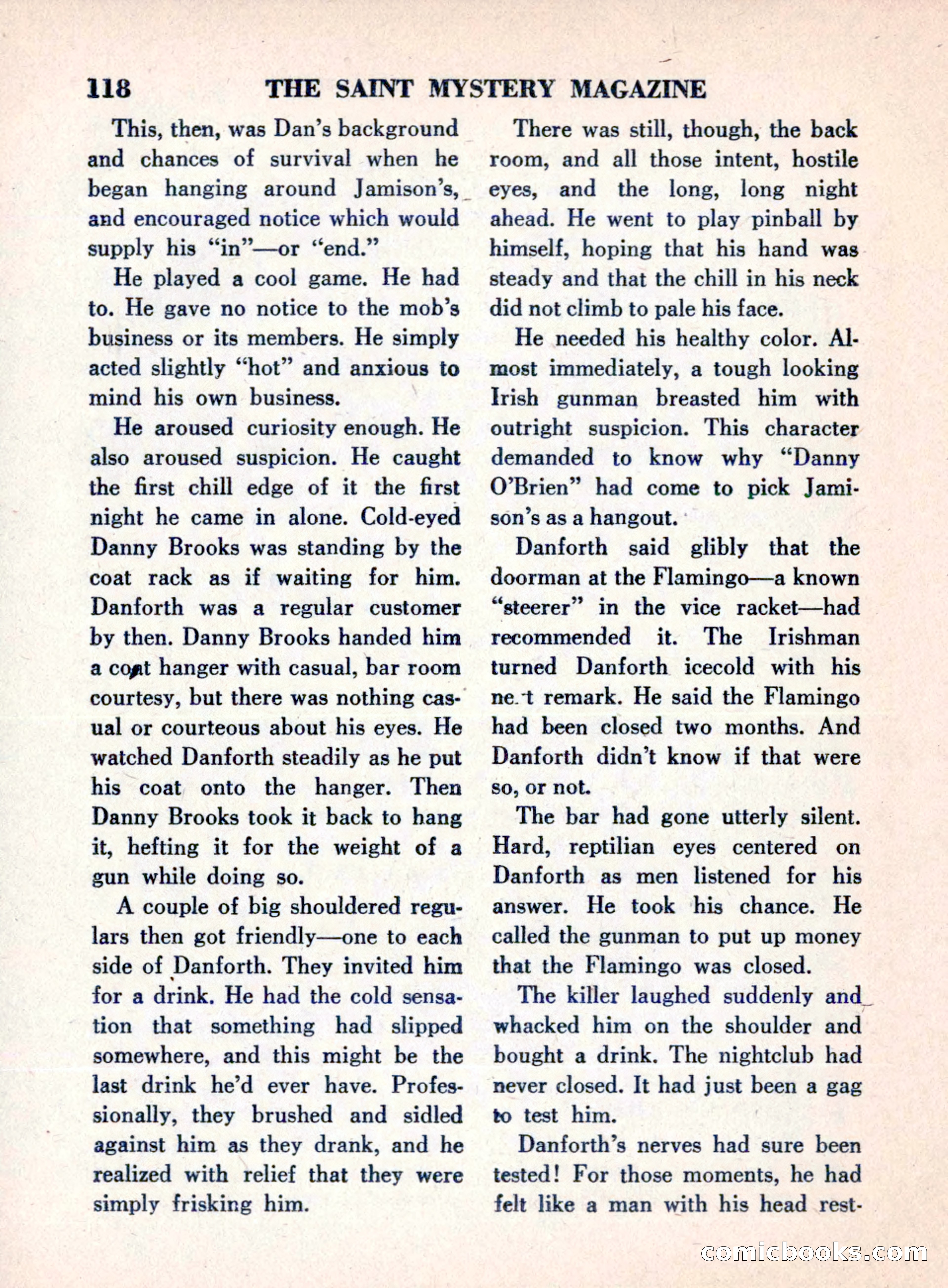 The Saint Mystery Magazine, August 1960 — page 120 of 132