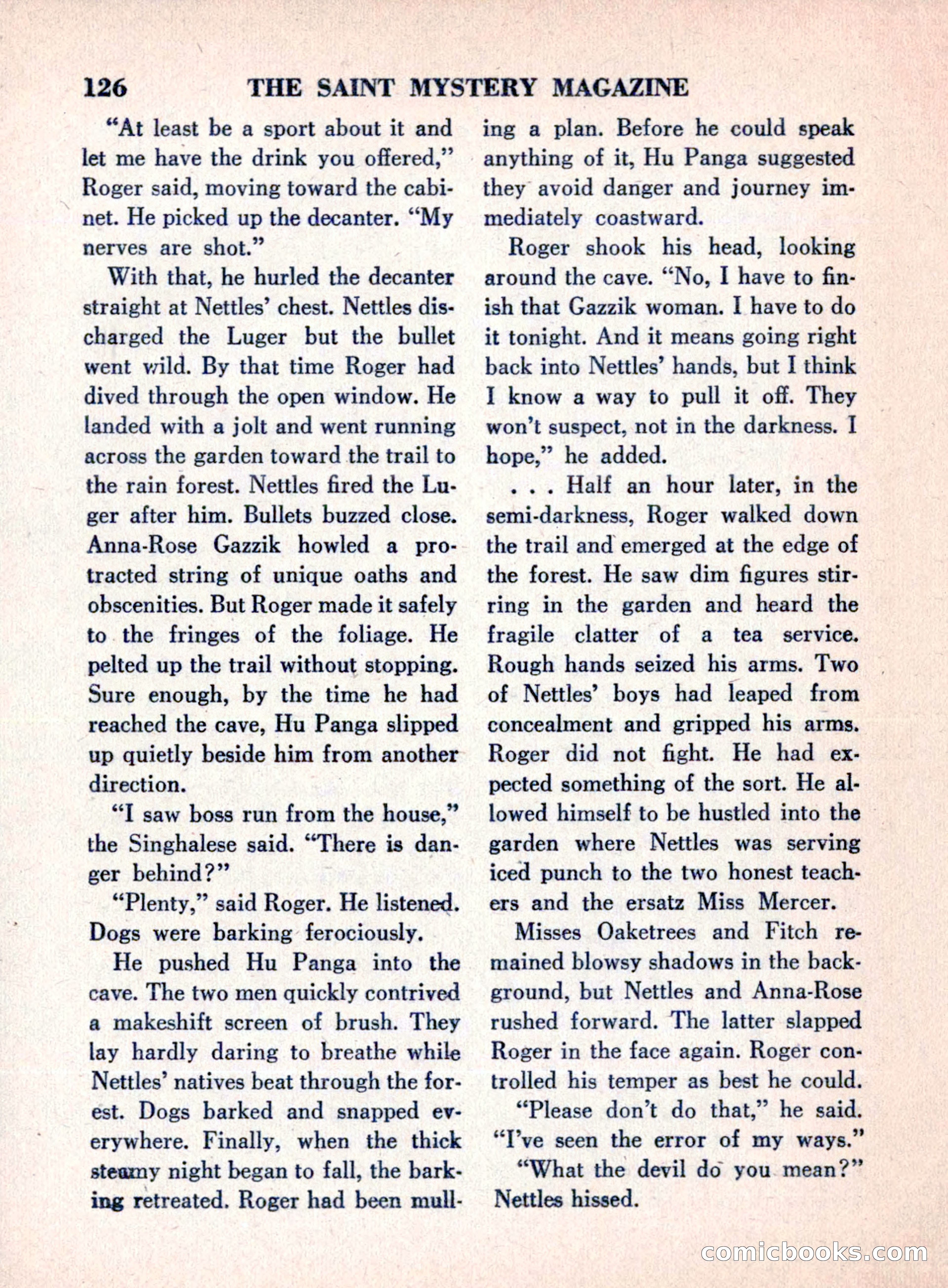 The Saint Mystery Magazine, August 1960 — page 128 of 132