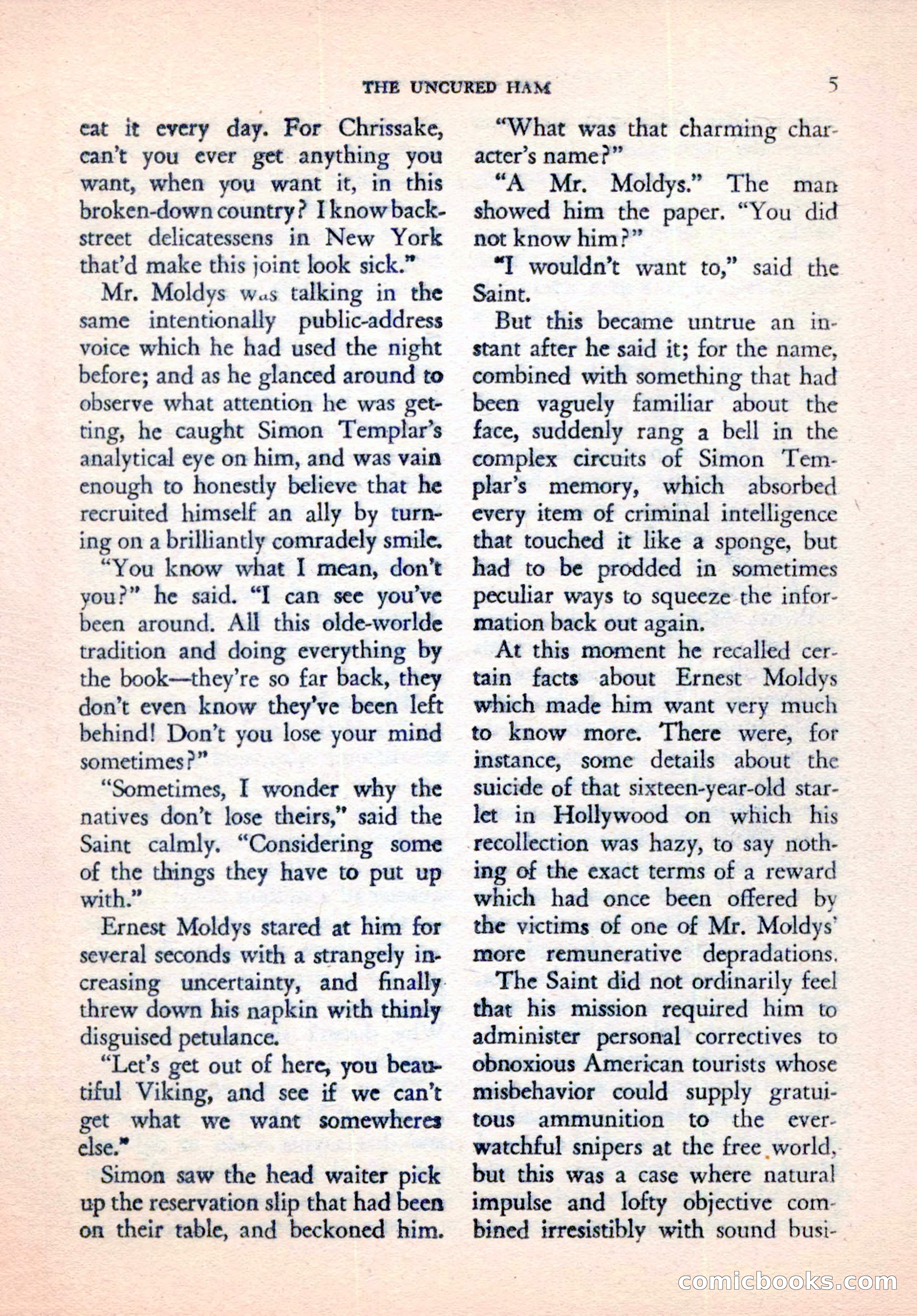 The Saint Mystery Magazine, September 1961 — page 7 of 132