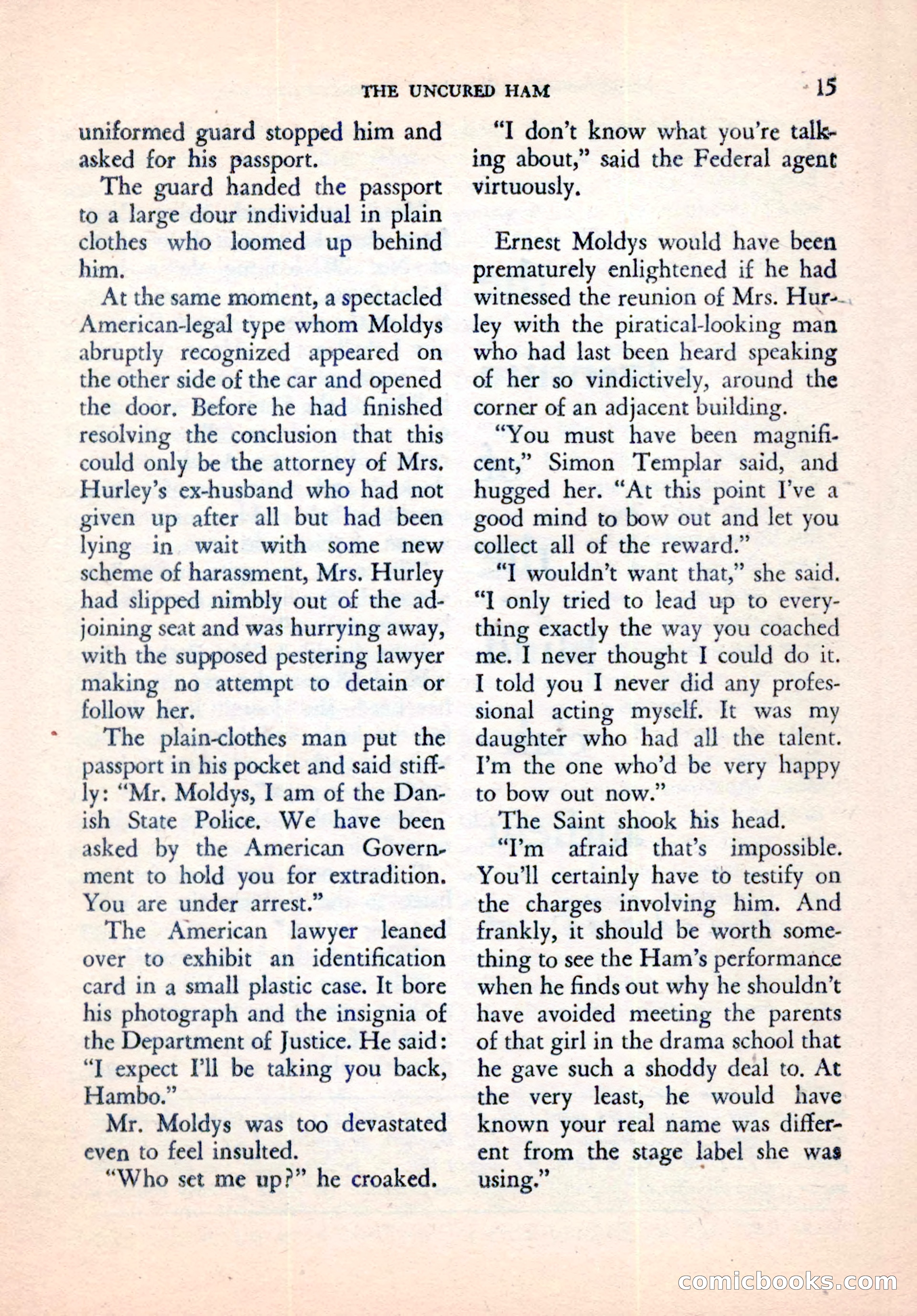 The Saint Mystery Magazine, September 1961 — page 17 of 132