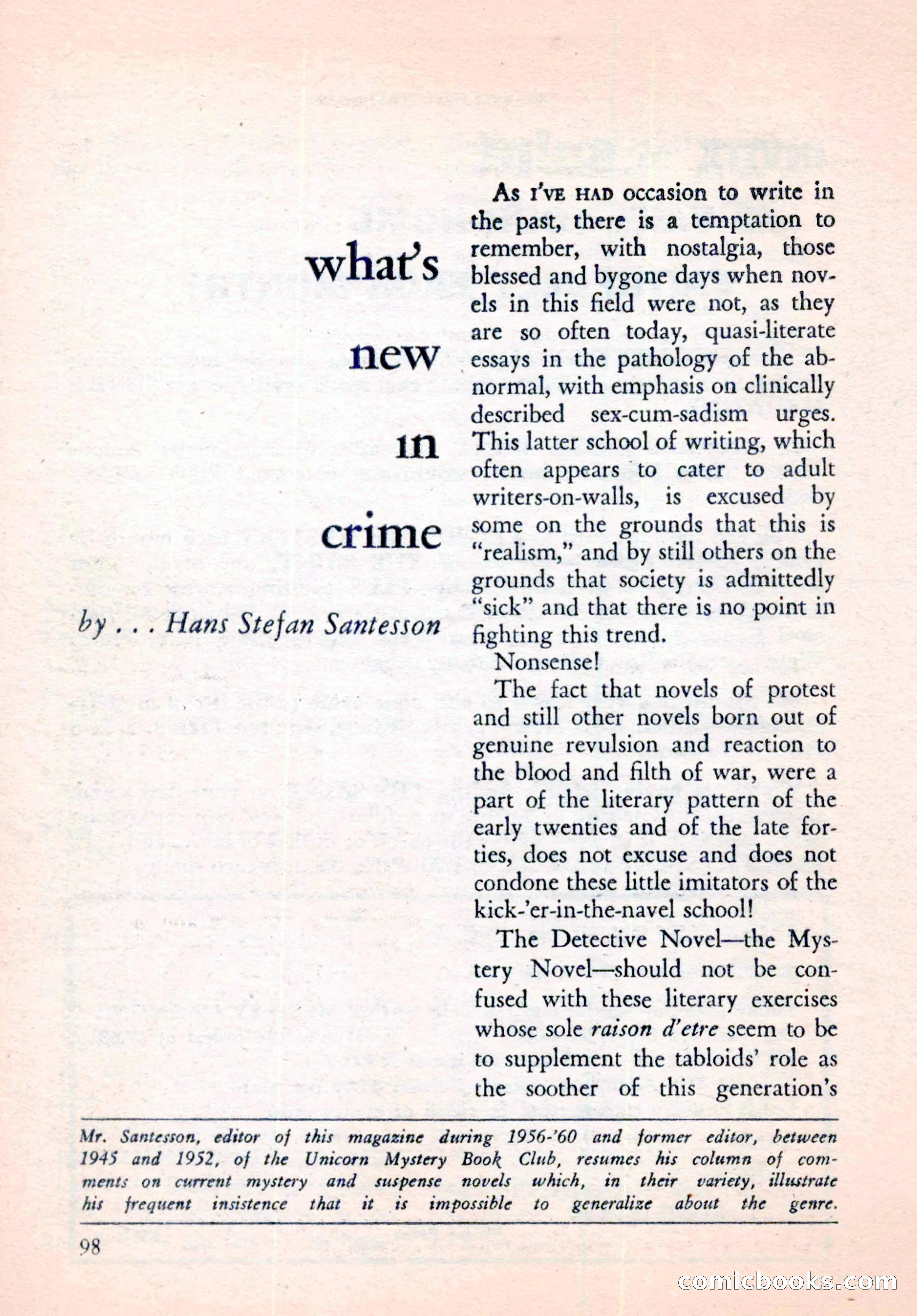 The Saint Mystery Magazine, September 1961 — page 100 of 132
