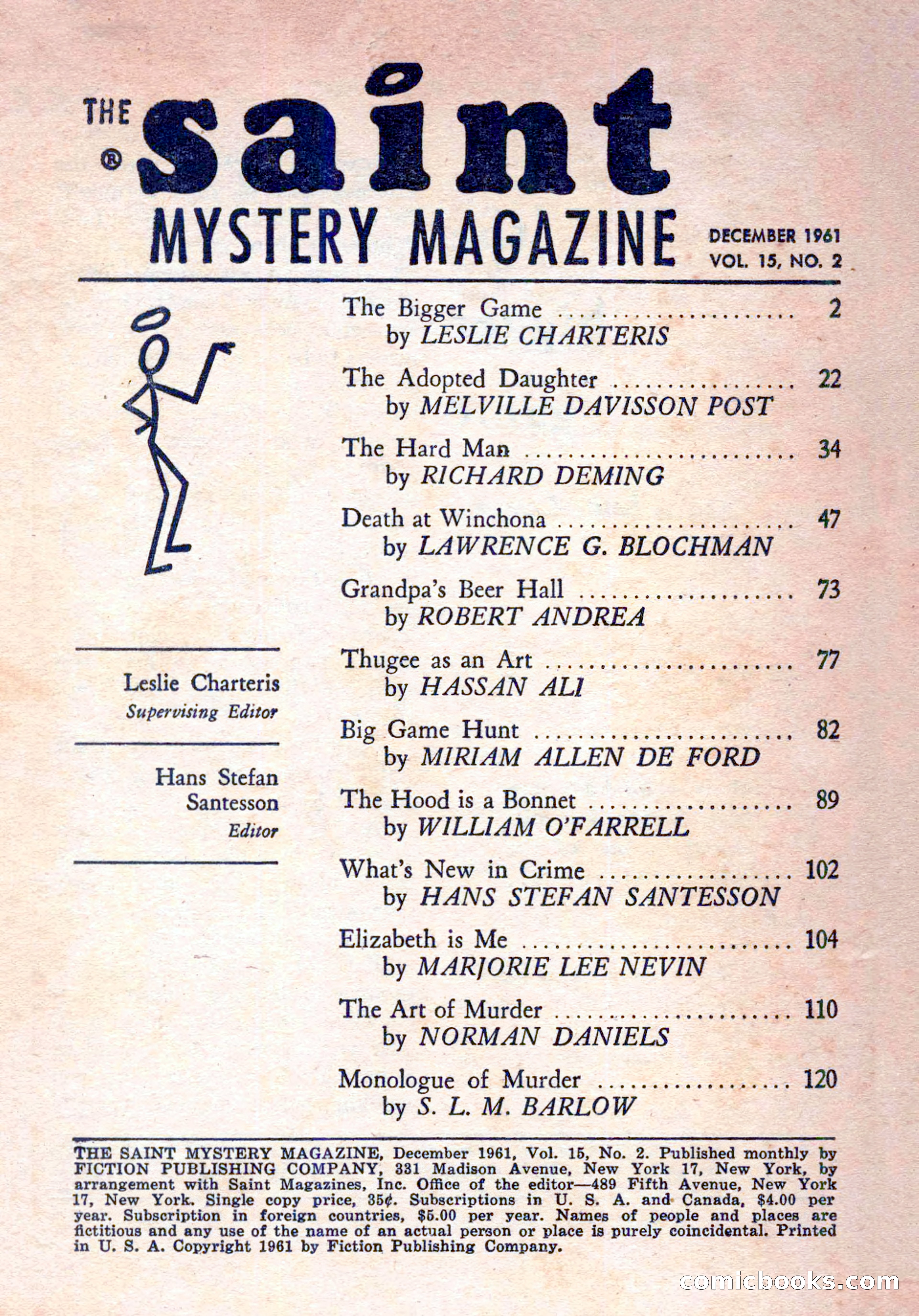 The Saint Mystery Magazine, Vol. 15, No. 2 — page 3 of 132