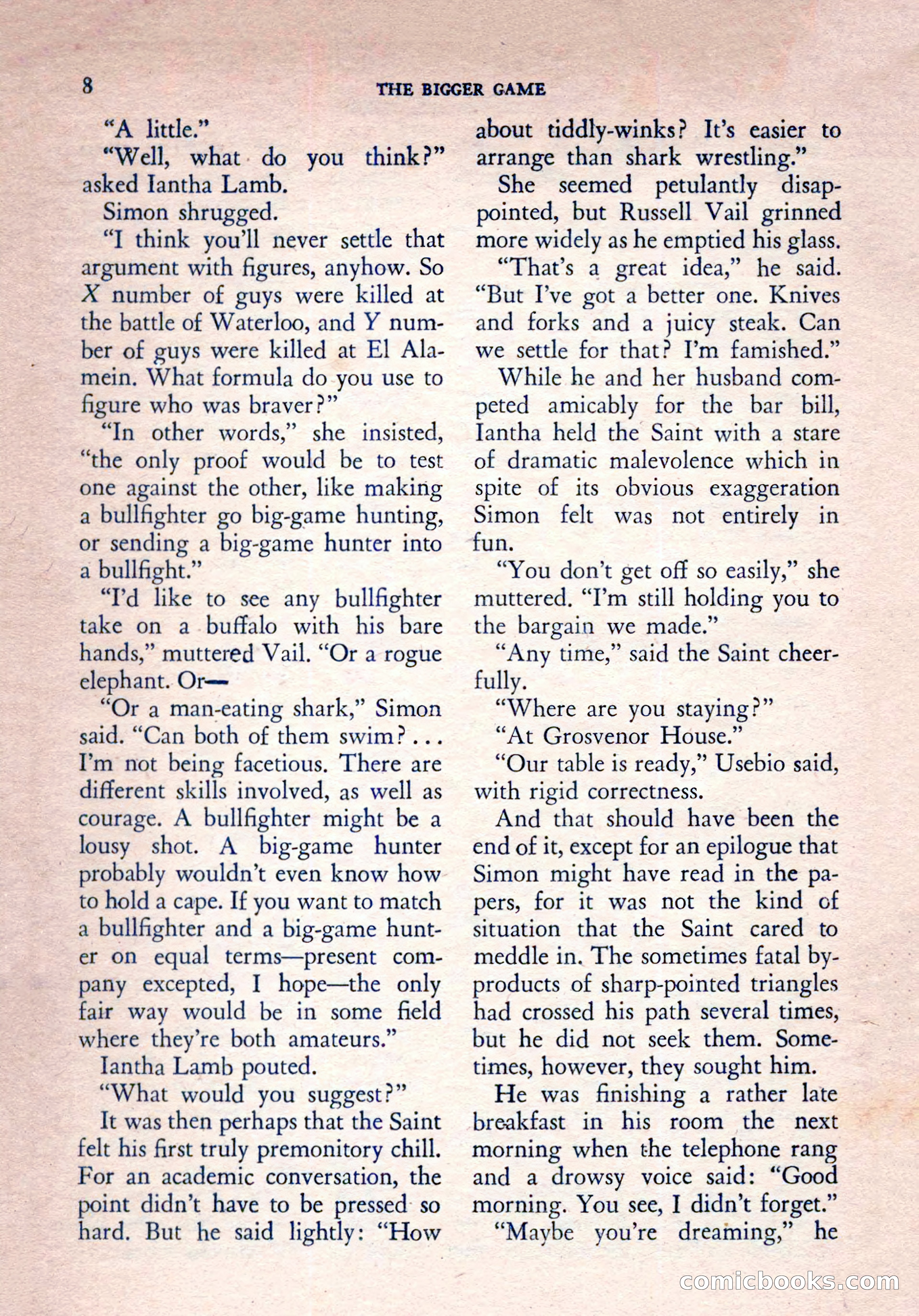 The Saint Mystery Magazine, Vol. 15, No. 2 — page 10 of 132