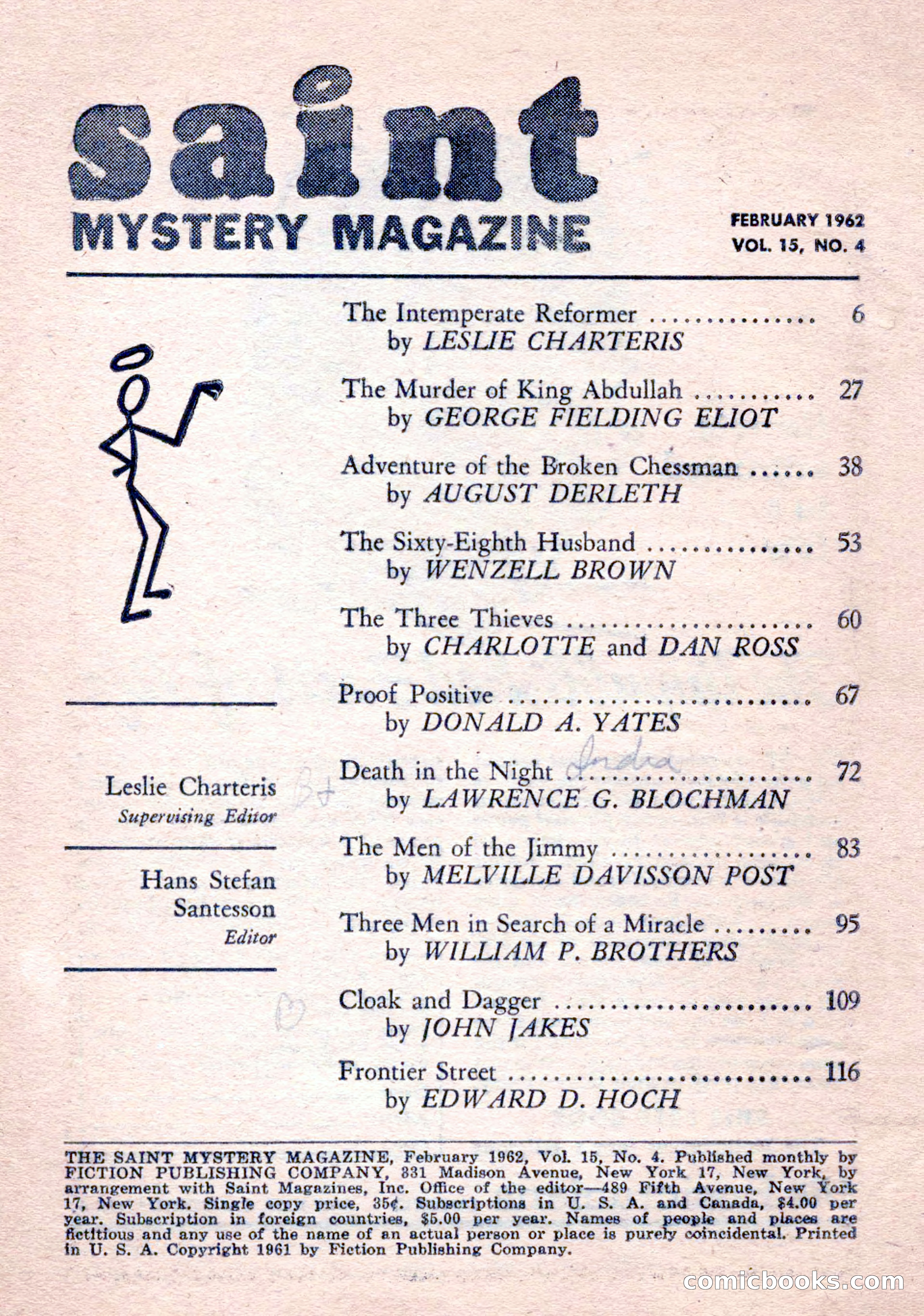 The Saint Mystery Magazine, February 1962 — page 4 of 132