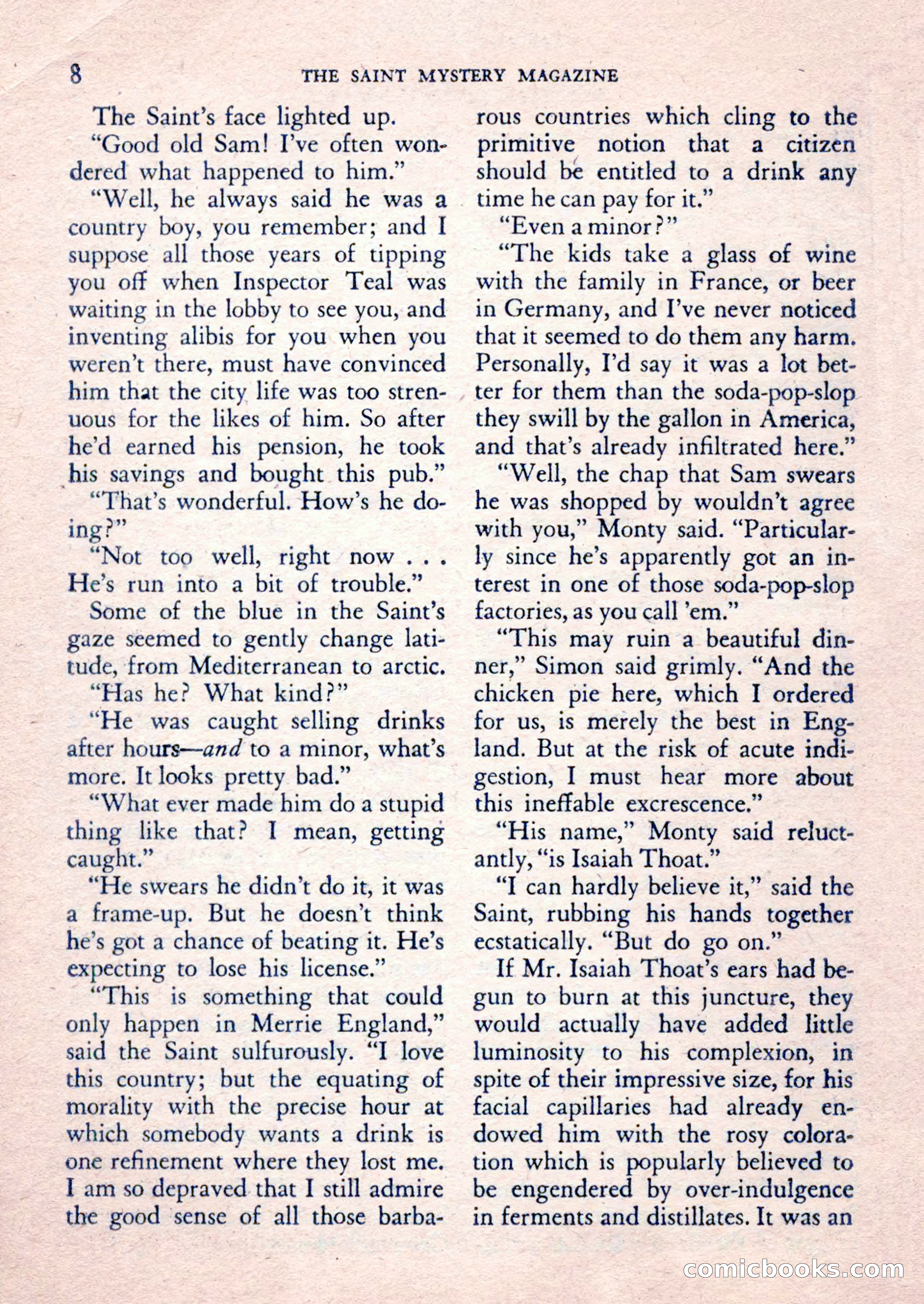 The Saint Mystery Magazine, February 1962 — page 10 of 132