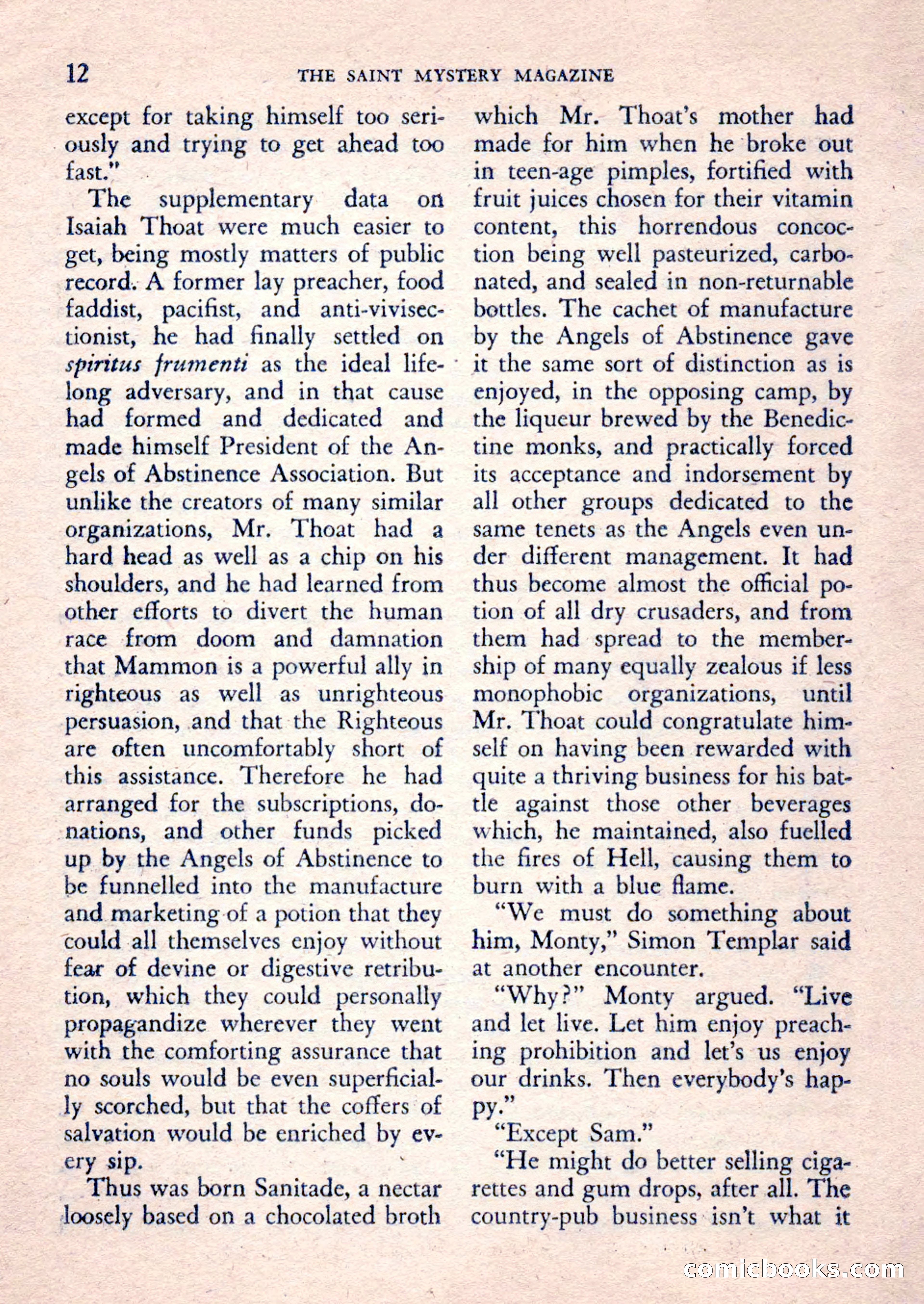 The Saint Mystery Magazine, February 1962 — page 14 of 132