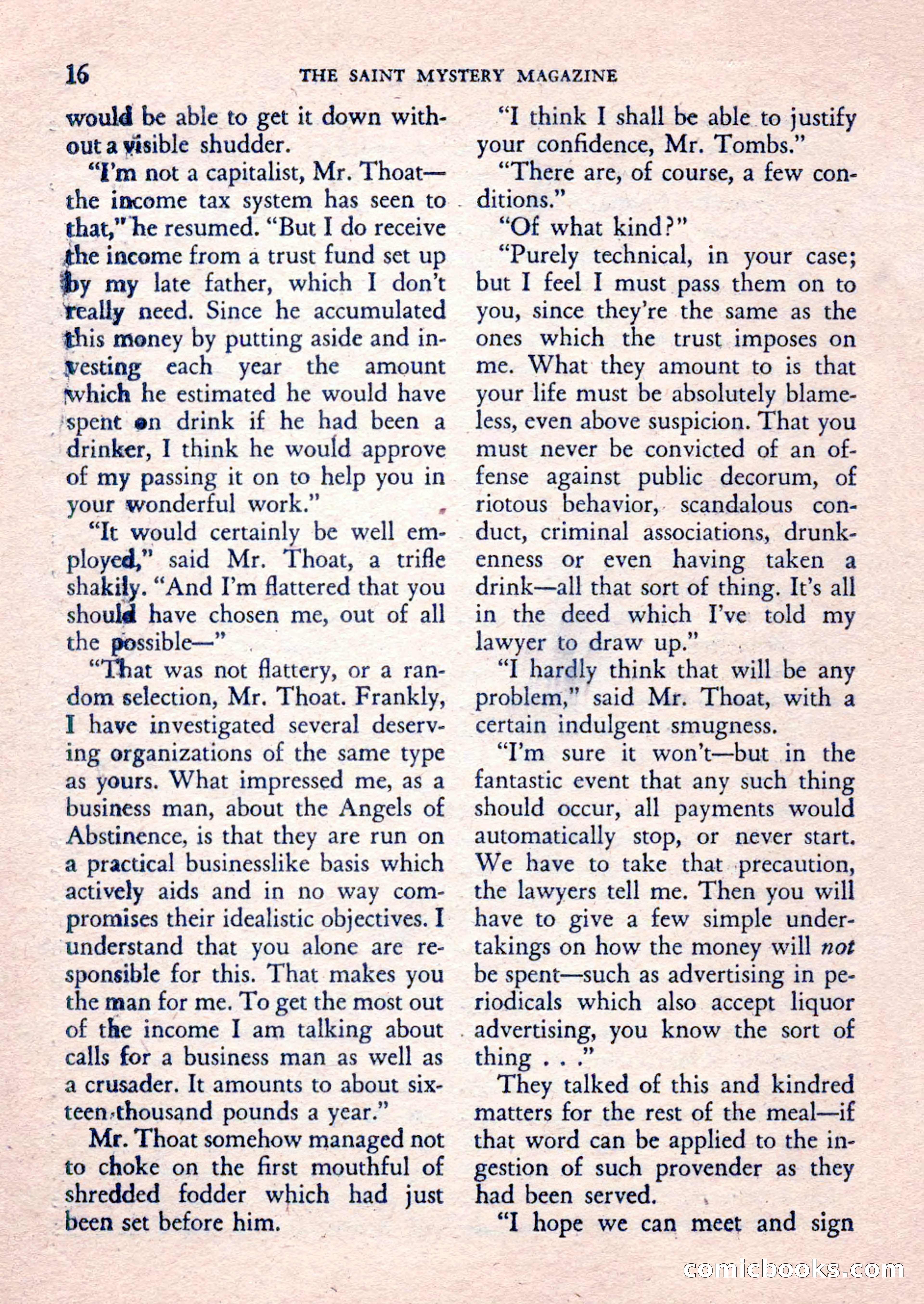 The Saint Mystery Magazine, February 1962 — page 18 of 132