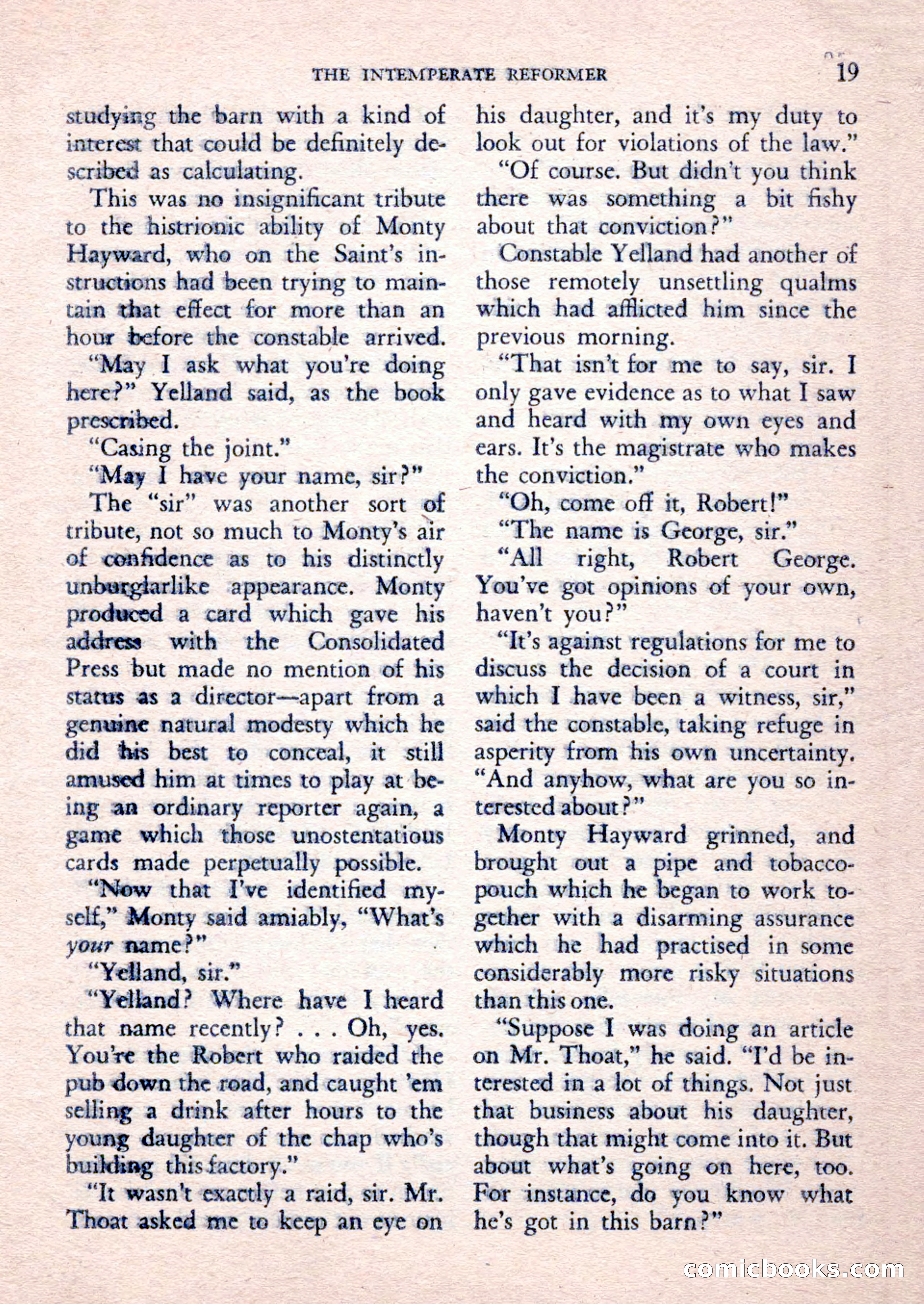 The Saint Mystery Magazine, February 1962 — page 21 of 132