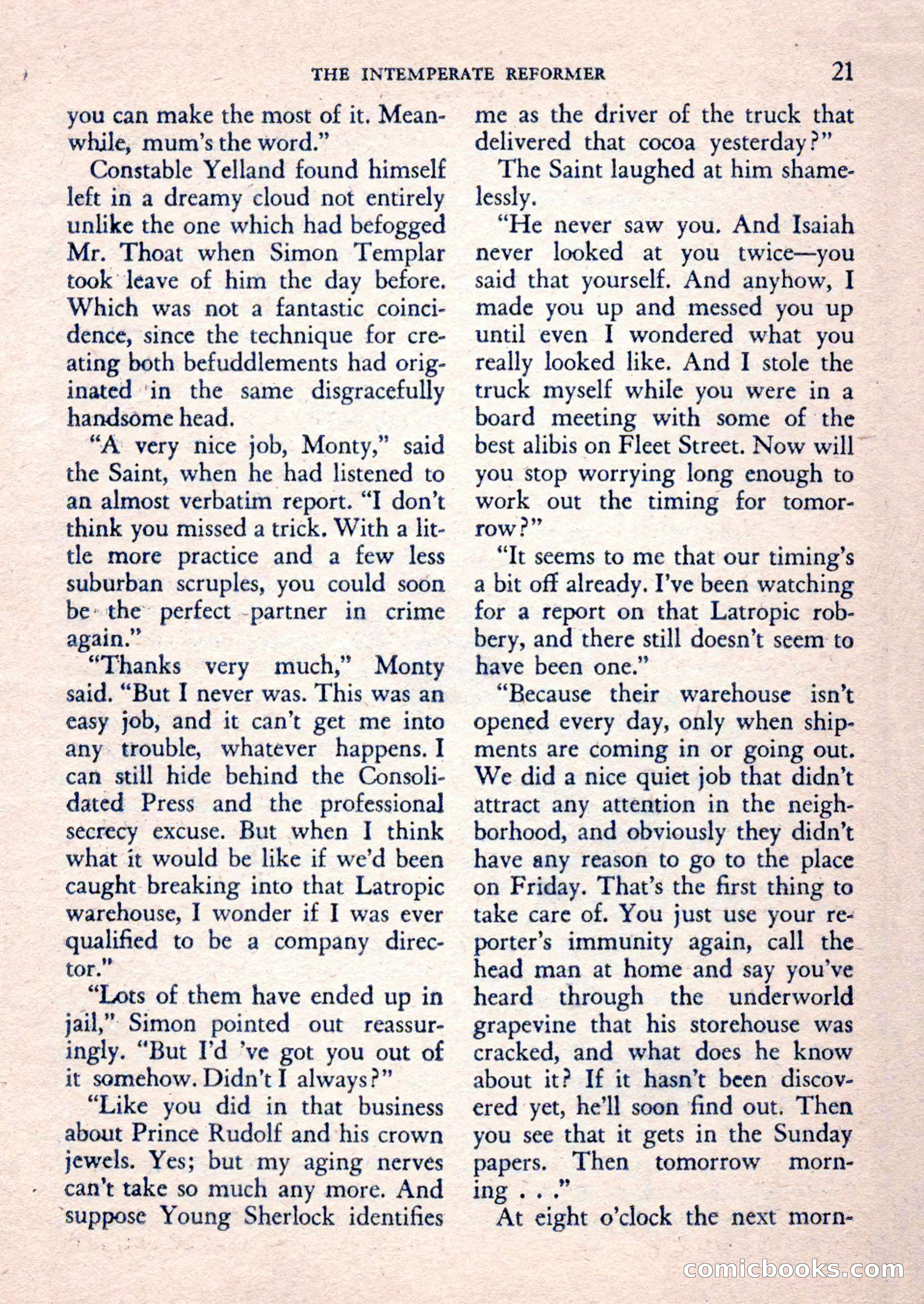 The Saint Mystery Magazine, February 1962 — page 23 of 132