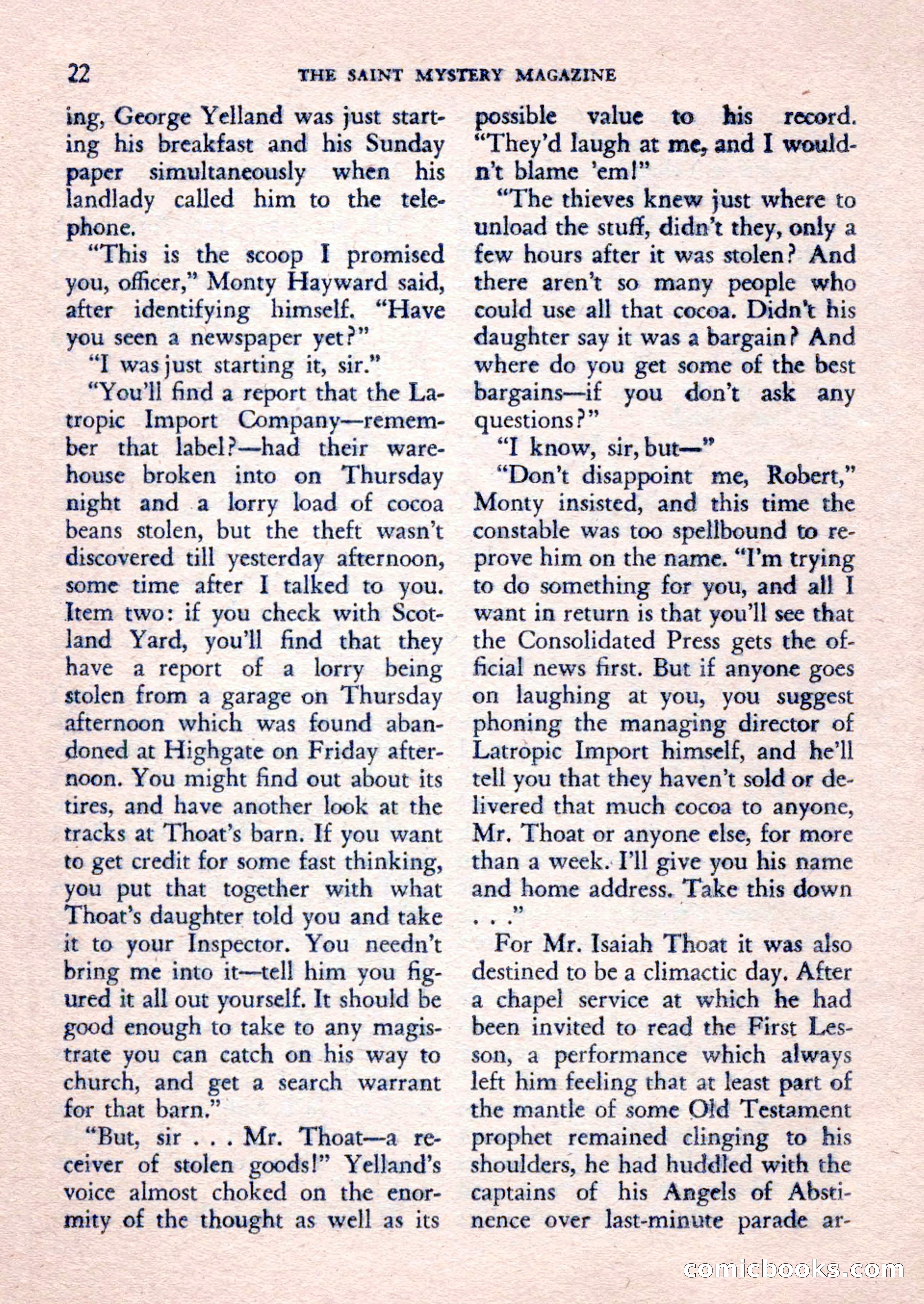 The Saint Mystery Magazine, February 1962 — page 24 of 132