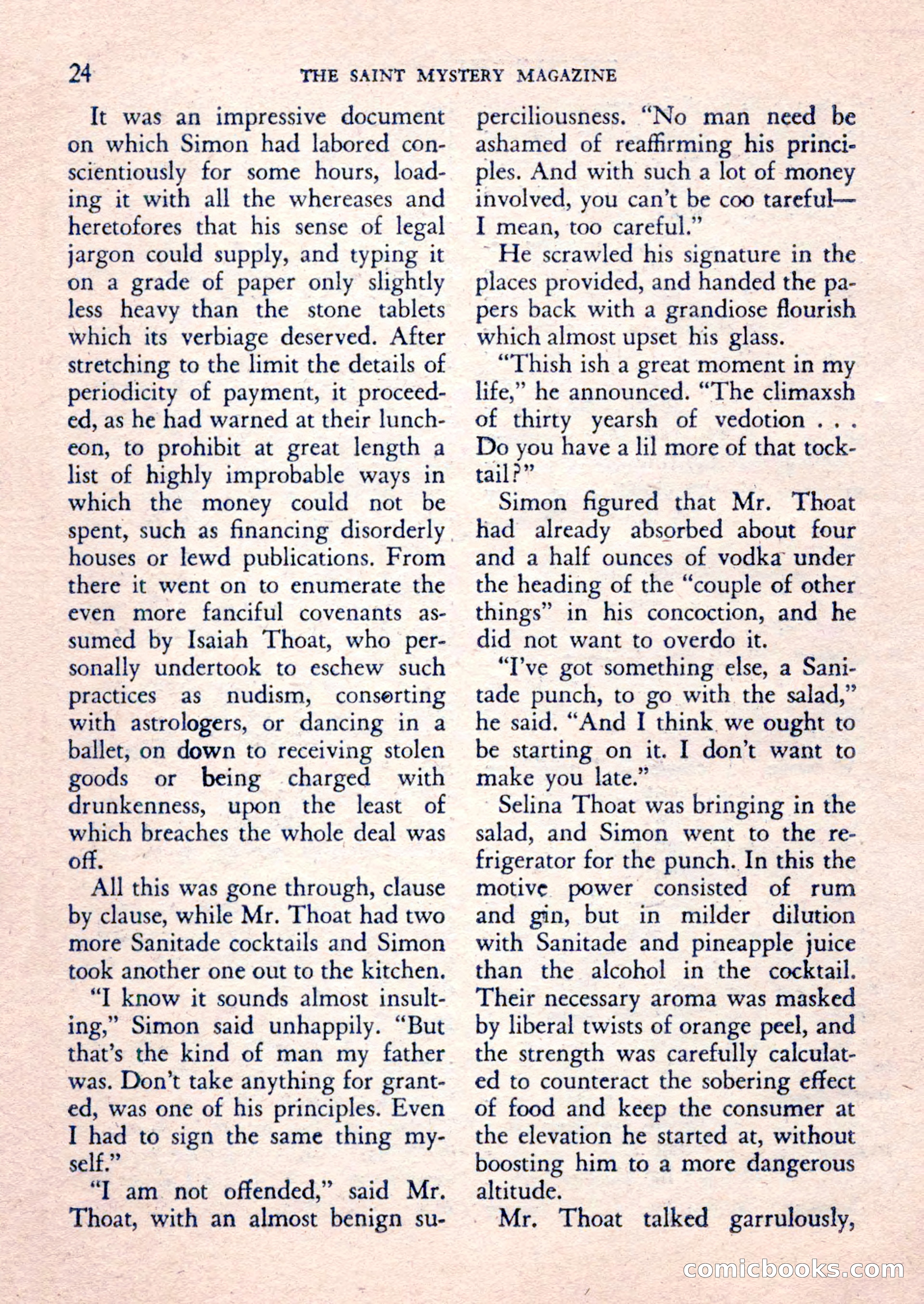 The Saint Mystery Magazine, February 1962 — page 26 of 132