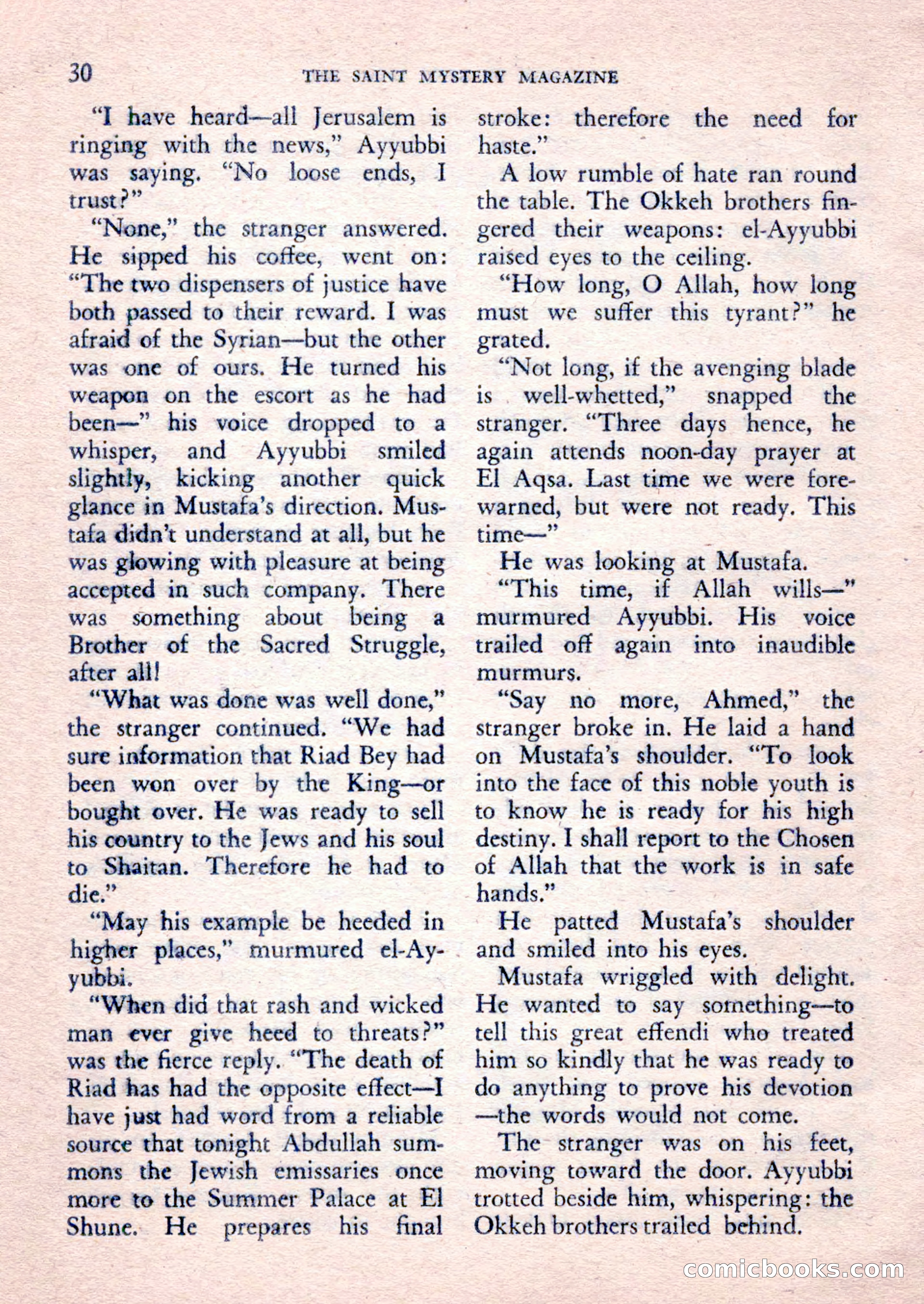 The Saint Mystery Magazine, February 1962 — page 32 of 132