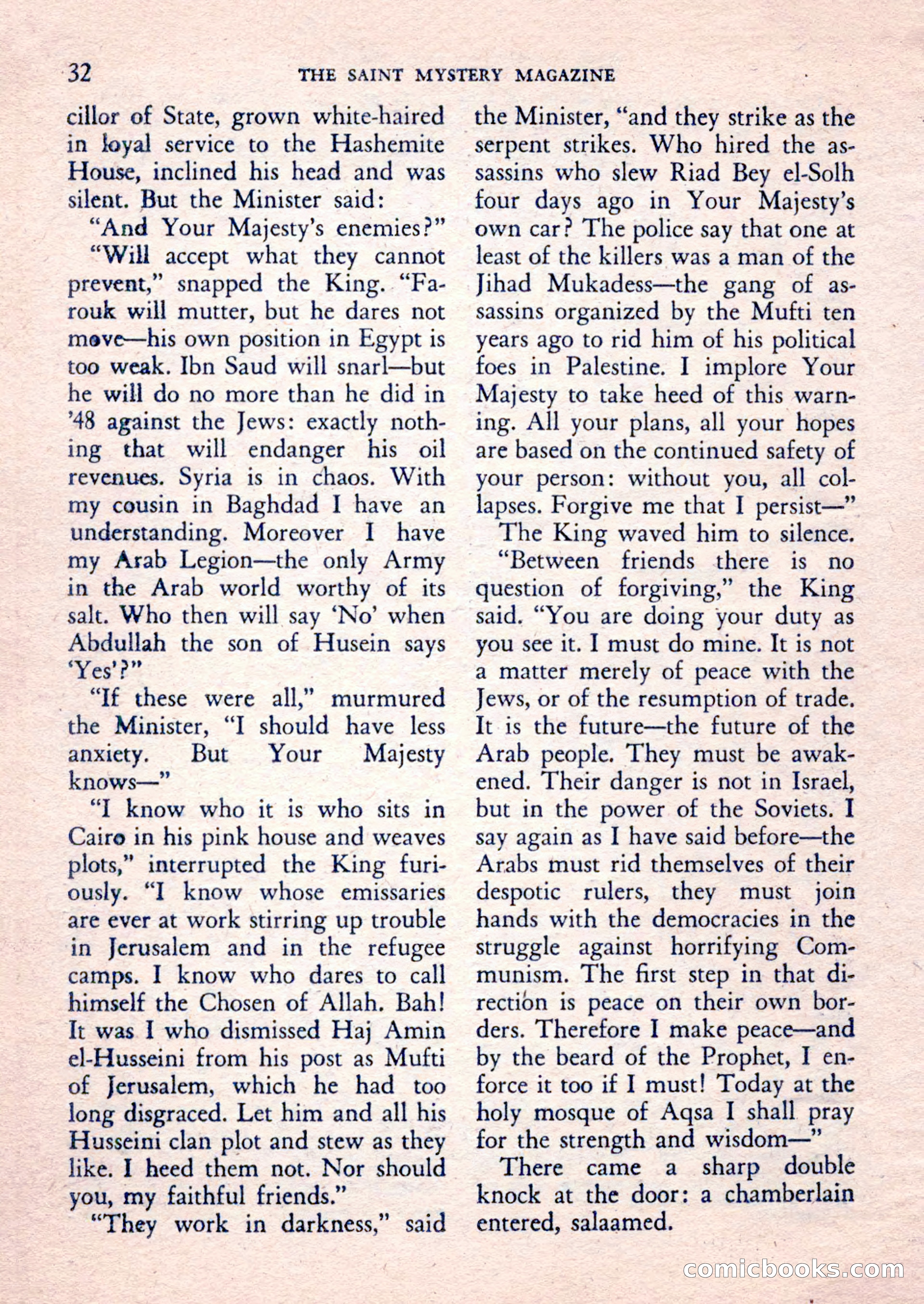 The Saint Mystery Magazine, February 1962 — page 34 of 132