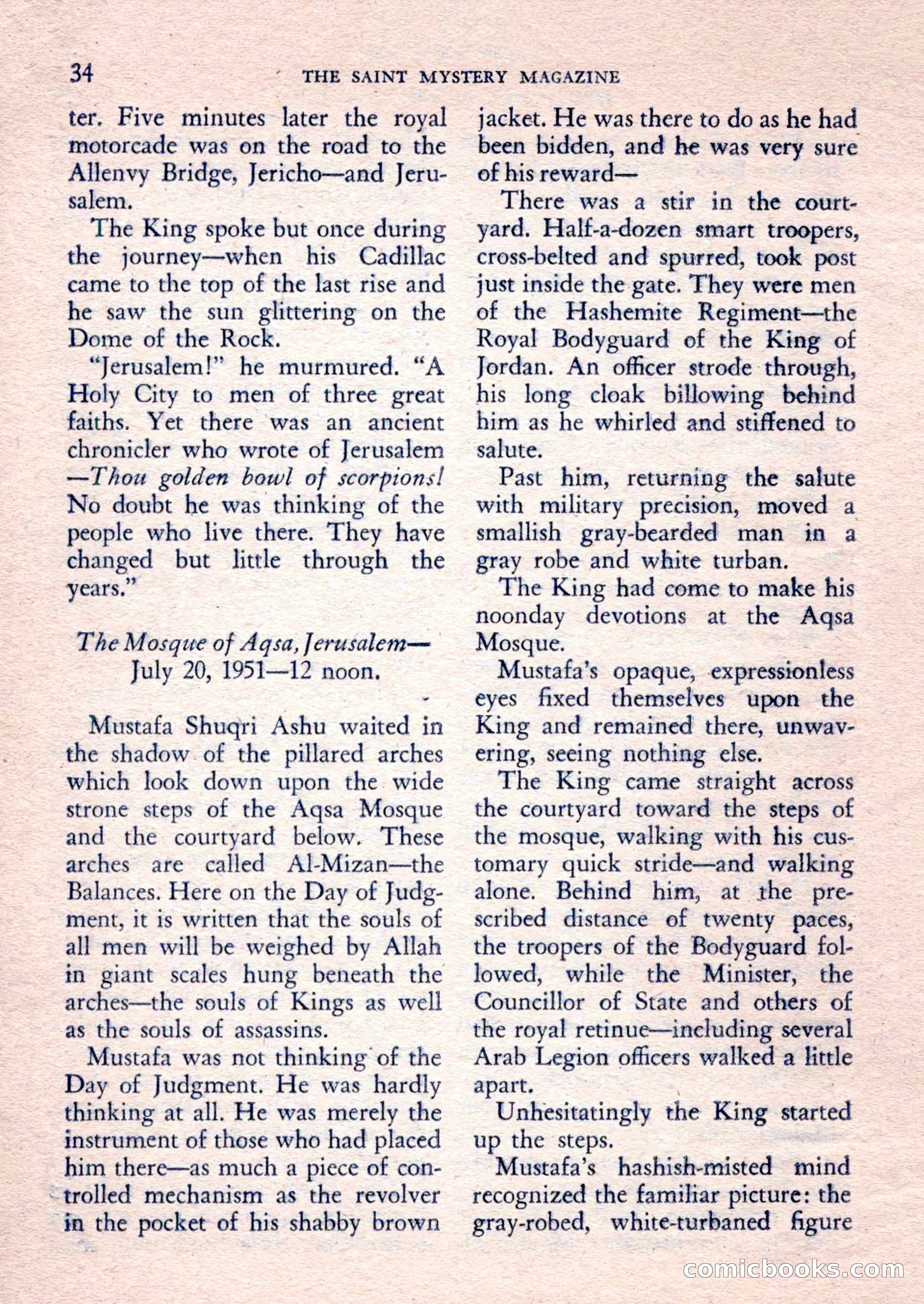 The Saint Mystery Magazine, February 1962 — page 36 of 132