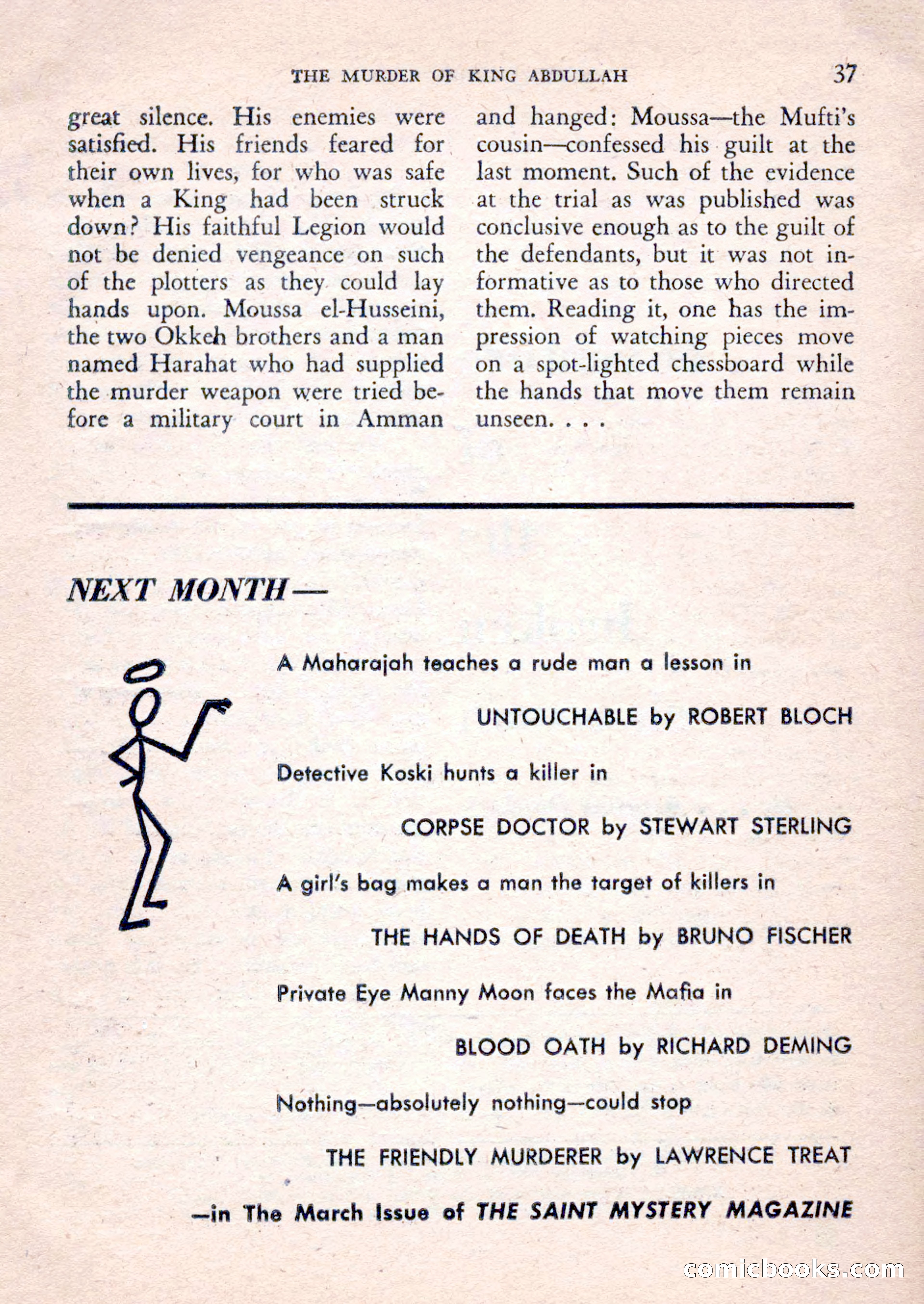 The Saint Mystery Magazine, February 1962 — page 39 of 132