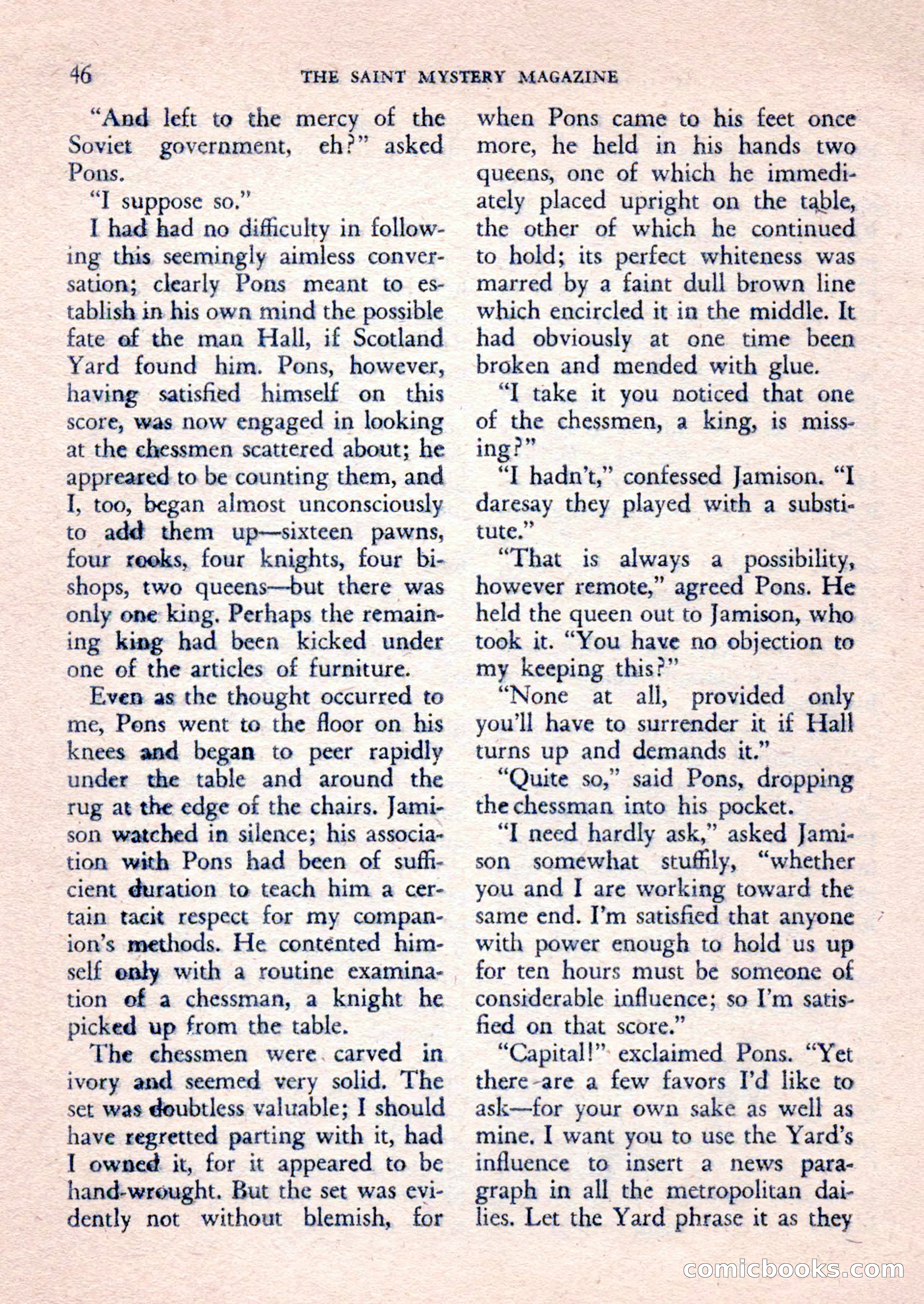 The Saint Mystery Magazine, February 1962 — page 48 of 132