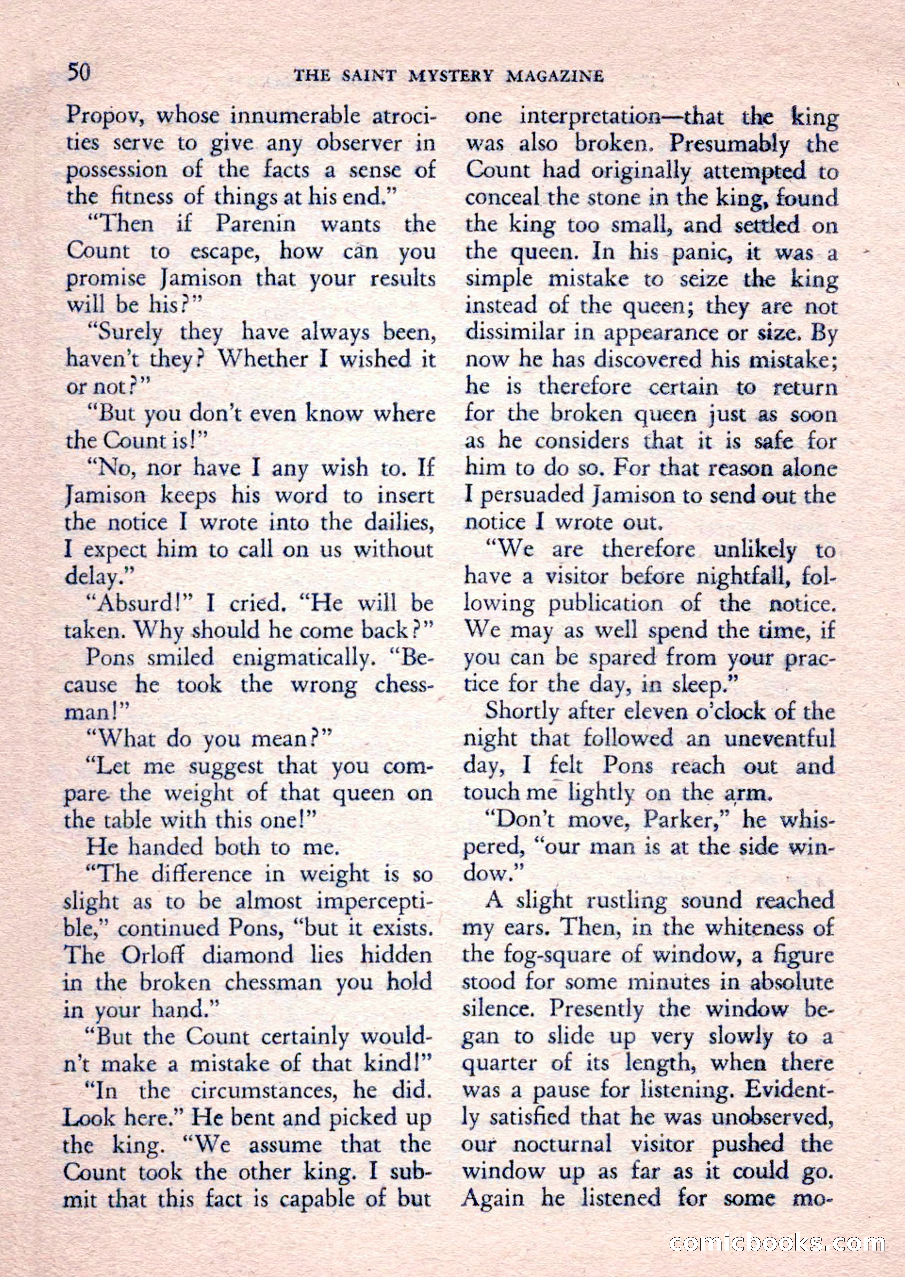 The Saint Mystery Magazine, February 1962 — page 52 of 132